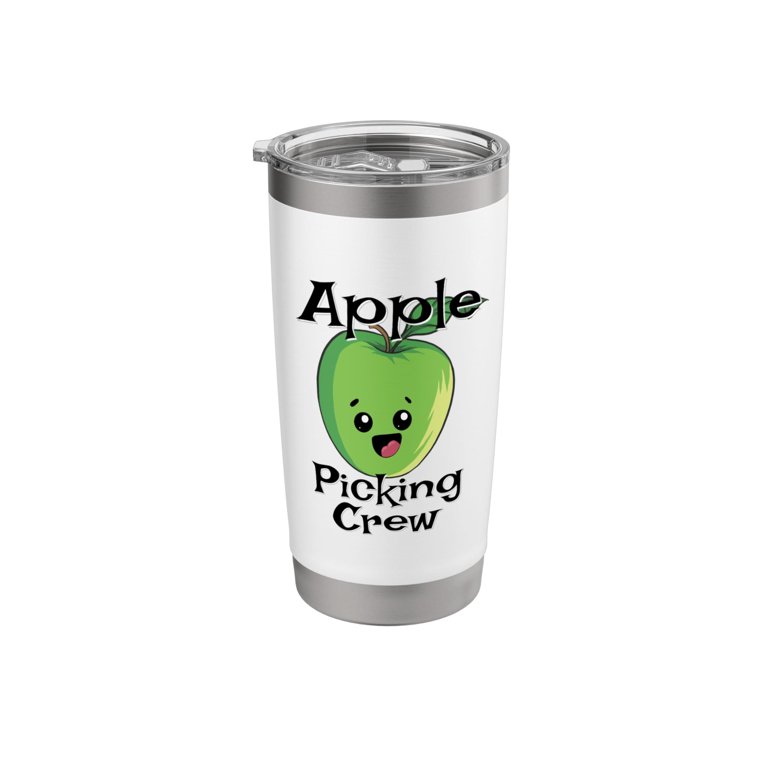 Cute Fall Autumn Orchard Matching Family Apple Picking Crew Stainless Steel Insulated Tumbler