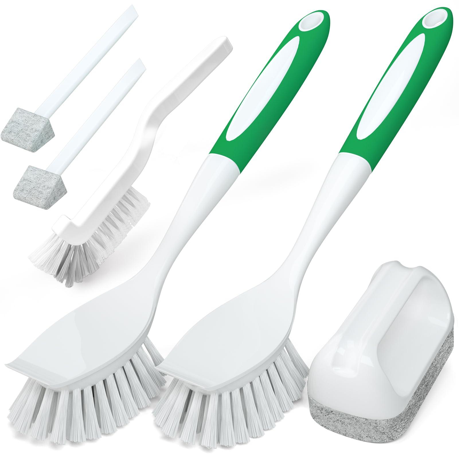 Holikme 5Pack Kitchen Cleaning Brush, Green