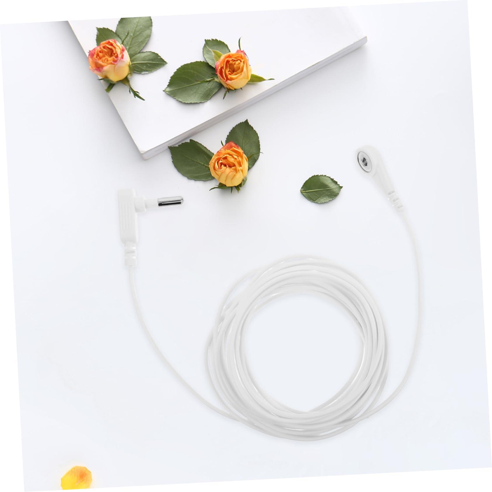 Garneck Ground Wire Accessories Simple Connector Table Pad Grounding Wire Cable Accessories Anti-Static Grounding Wire Power Cord Connector Mouse Pad Grounding Wire Plastic White - Image 6