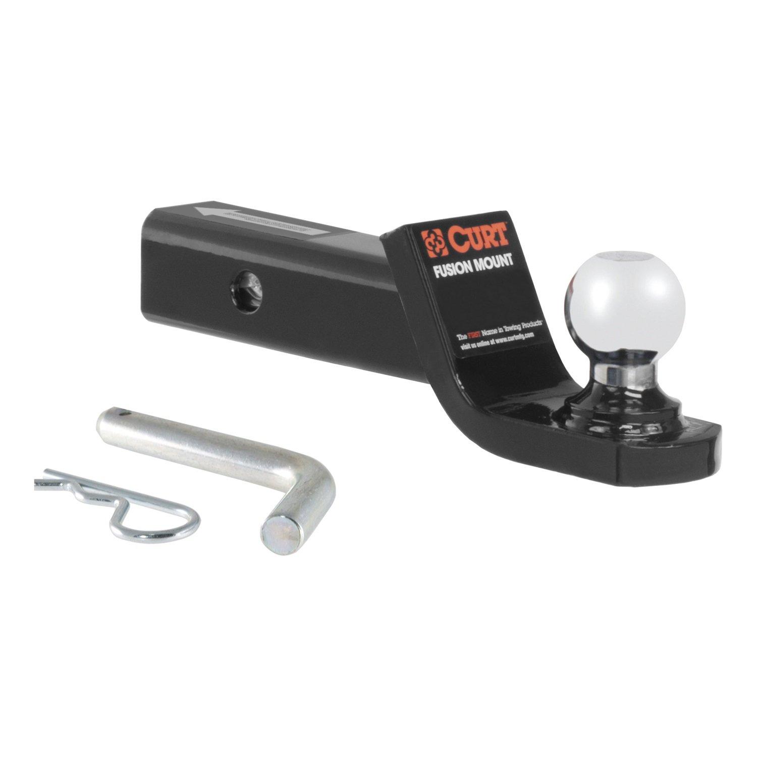 CURT 45134 Fusion Trailer Hitch Mount with 2-Inch Ball & Pin, Fits 2-In Receiver, 7,500 lbs, 2" Drop - Image 7