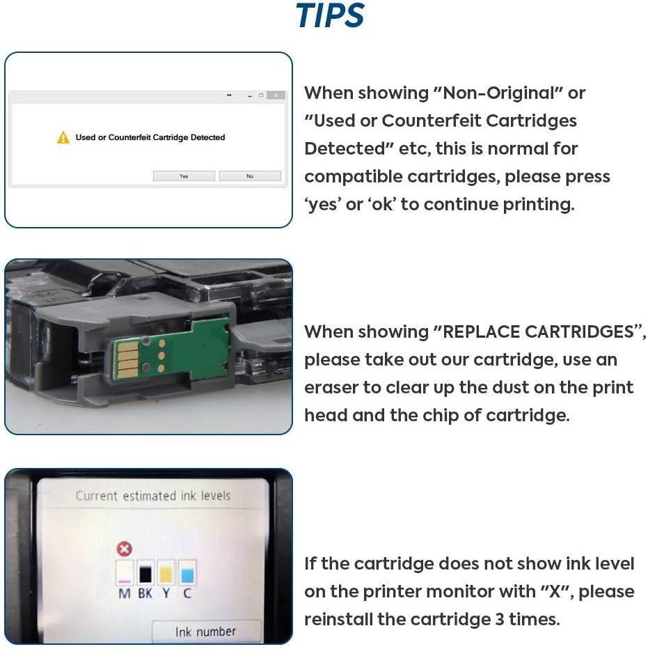 LC401XL LC401 MFC-J1010DW Ink Cartridges for Brother Printer LC 401XL Ink Cartridge Compatible for Brother MFC J1010DW MFC-J1170DW MFC-J1800DW MFC-J1012DW Series Printer (4 Pack) High Yield - Image 7