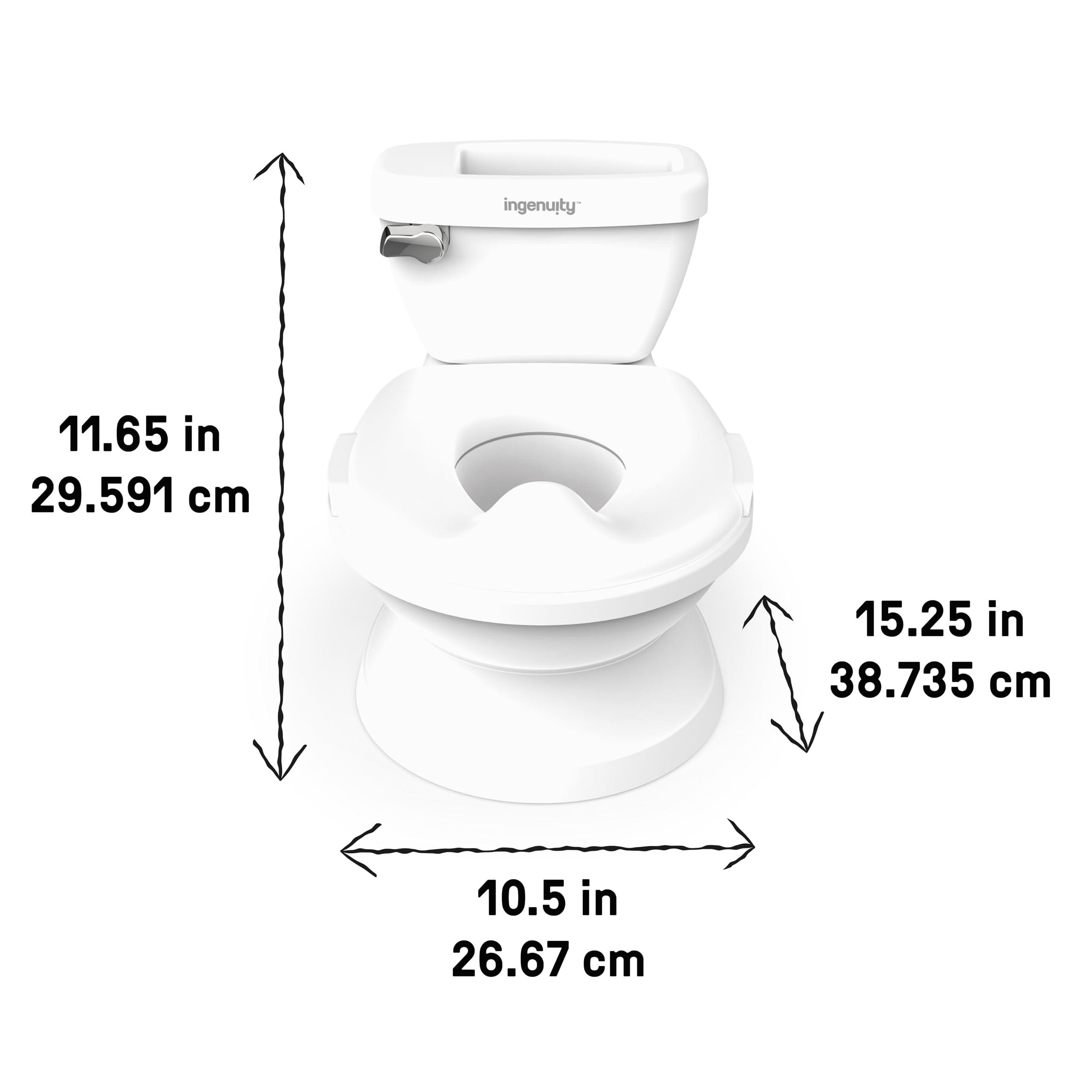 Summer Infant by Ingenuity My Size Potty Pro in White, Toddler Potty Training Toilet, Lifelike Flushing Sound, for Ages 18 Months+, Up to 50 Pounds - Image 2