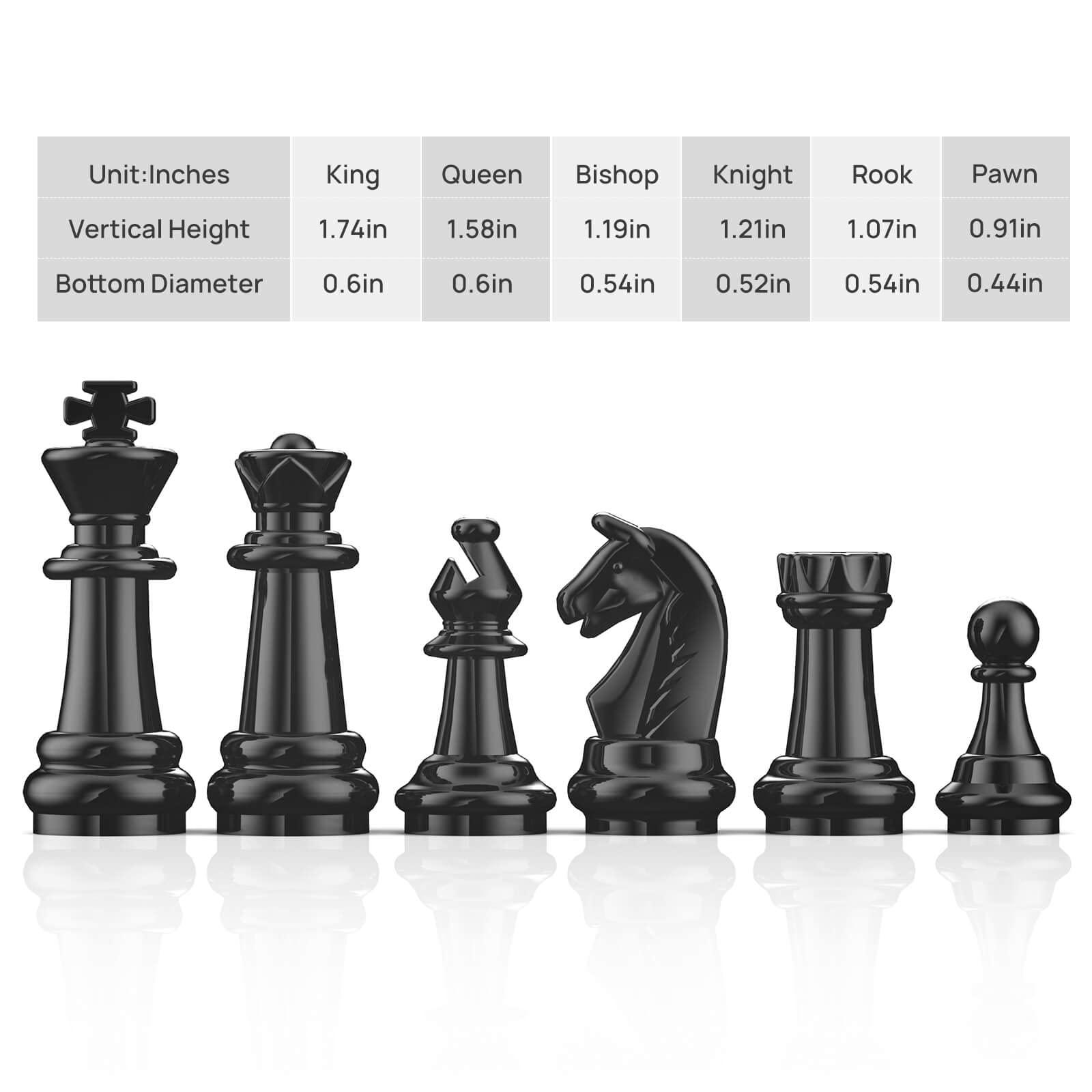 Chess Sets Travel Board Games: Magnetic Folding Chess Board with Instructions Teen Gifts Family Games Educational Toys for Kids and Adults 9.5 Inch - Image 7