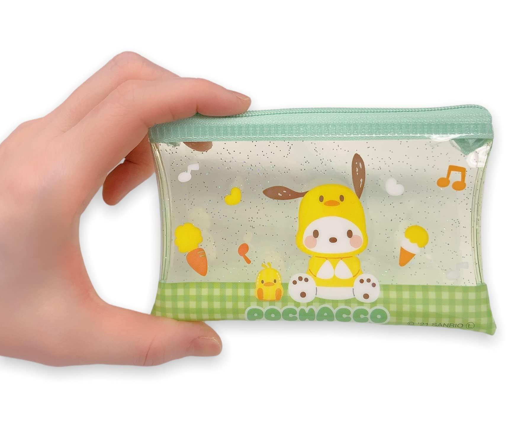 Friend Sanrio Pochacco Accessories Cosmetic Flat vinyl Mini pouch Zipper Case Bag 4.7 in (W) × 3.0 in (H) - Image 4