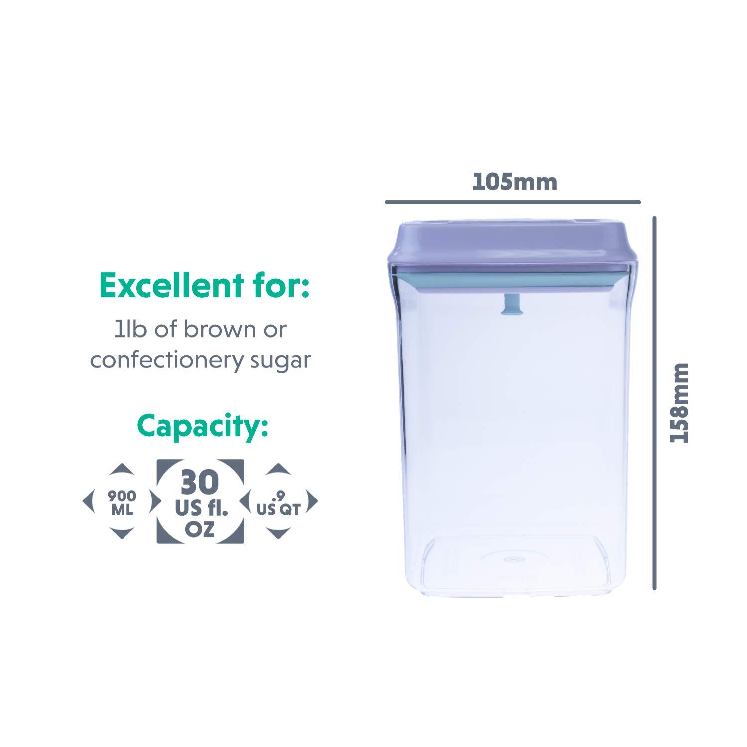 iChewie - BopTop (1pc - 900ml) Airtight Food Storage Container – Mechanical Silicone Seal Canister - BPA-Free - 0.9Qt - Image 2