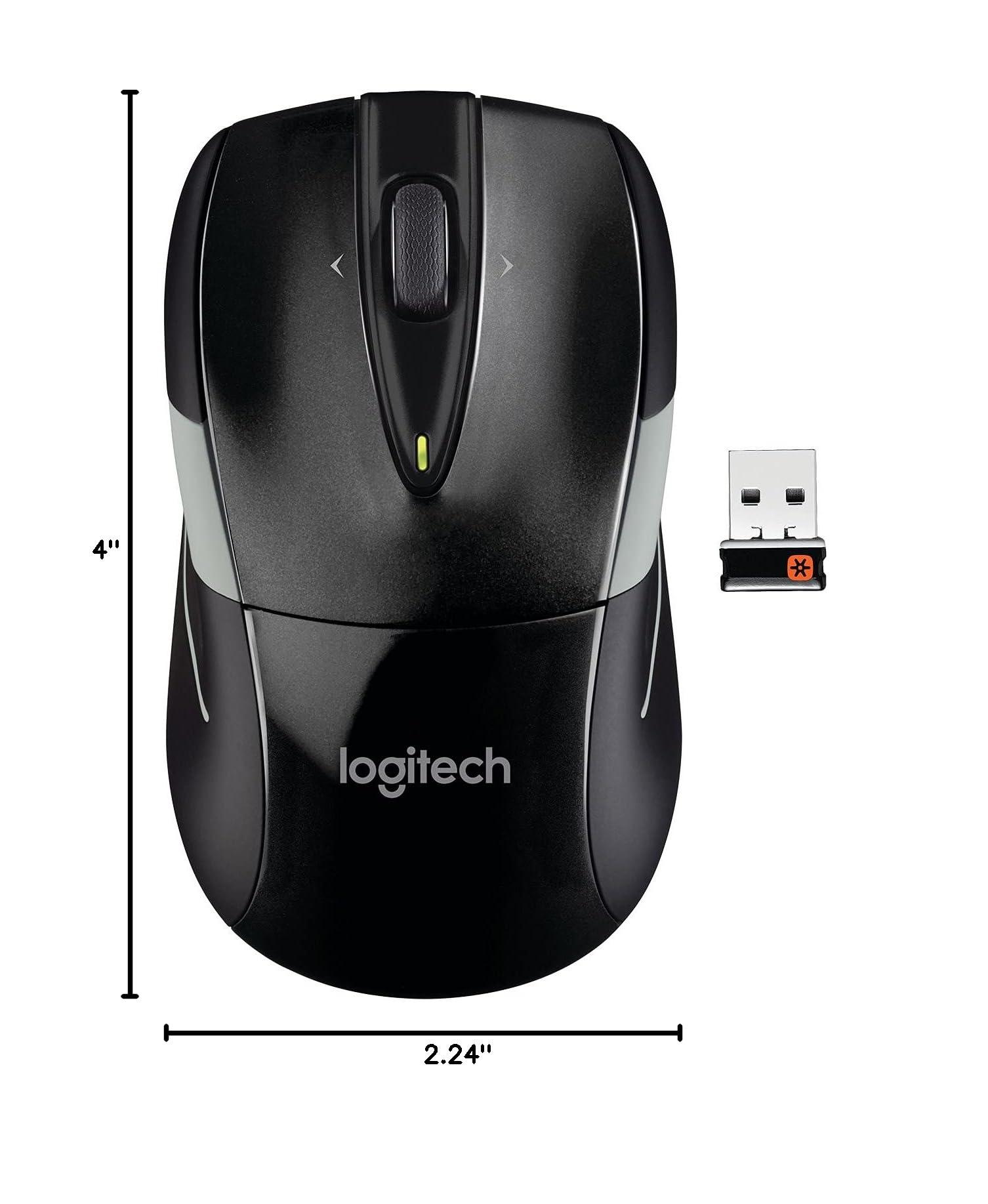 Logitech M525 Wireless Mouse, Black/Gray - Image 5