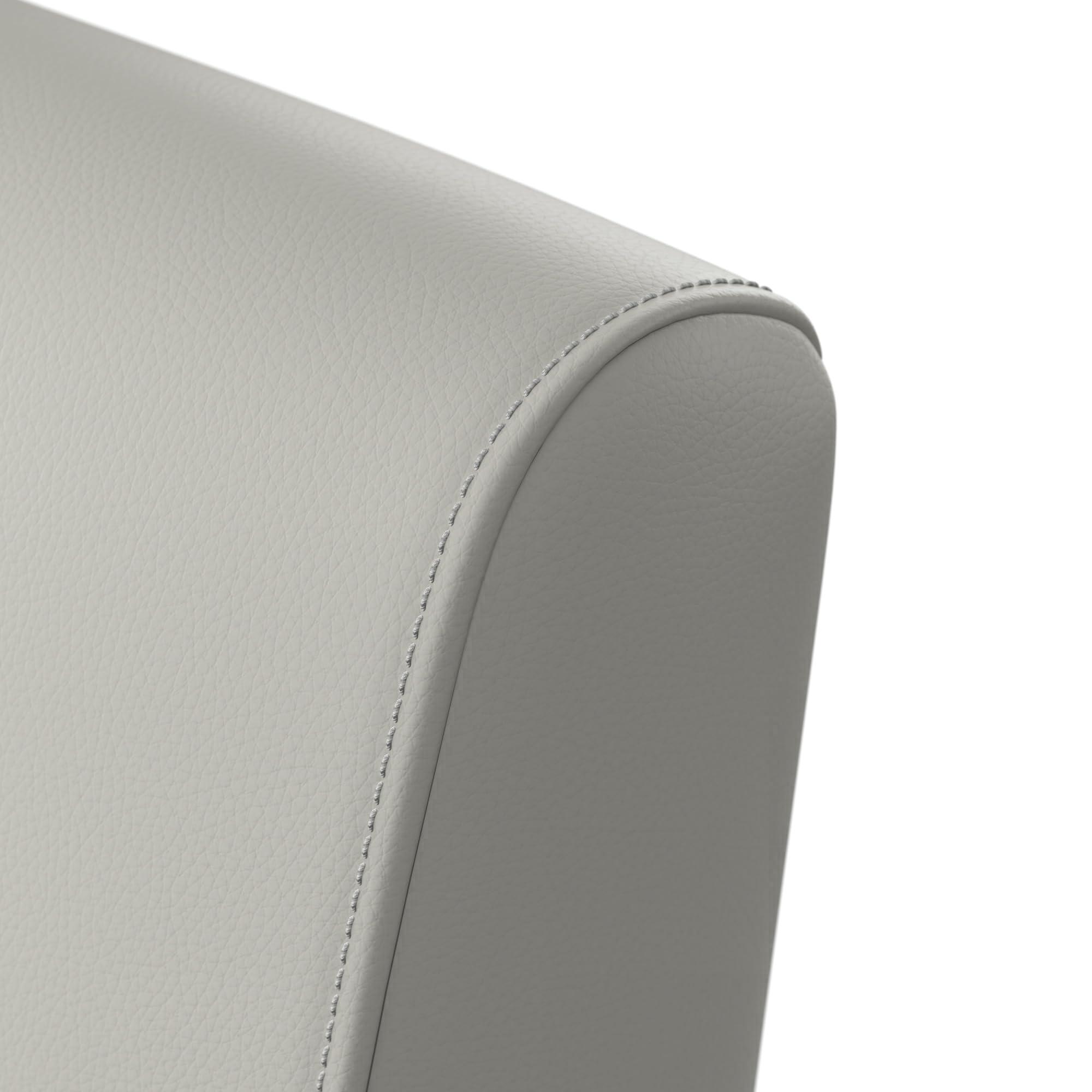Bush Business Furniture Arrive Waiting Room Loveseat with Arms in Light Gray Vinyl, Reception Area Seating for Office and Lobby - Image 8