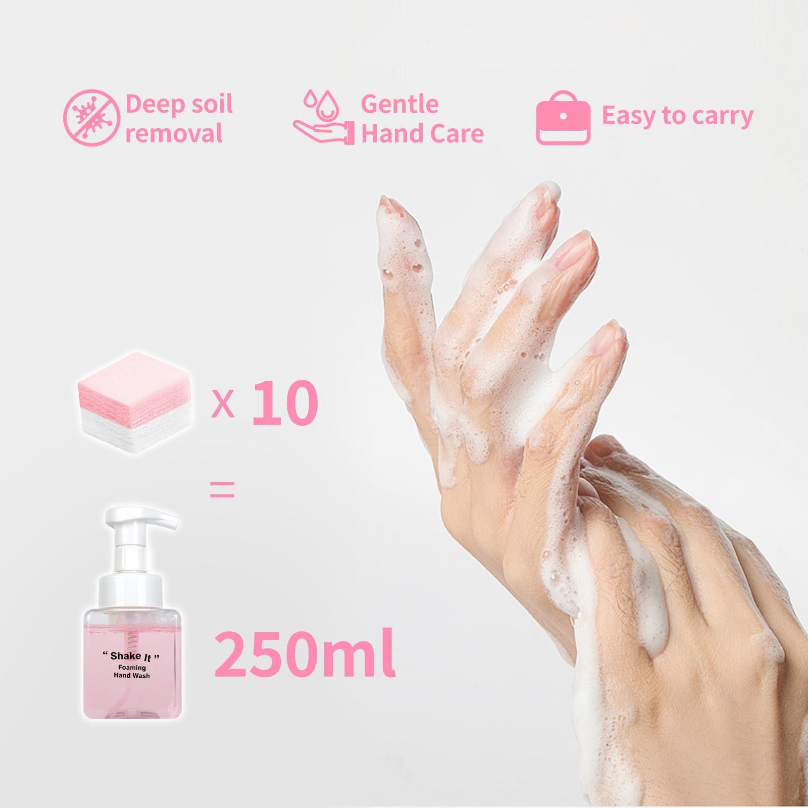 YUCO Scented Foaming Hand Wash Effective Clean Hands, Eliminate Odor Retain Fragrance, Gentle Hand Care, Liquidless Packaging No Leaking Outdoor Travel Essentials (1 Bottle 250ML, 8.4OZ, Floral Ocean) - Image 3