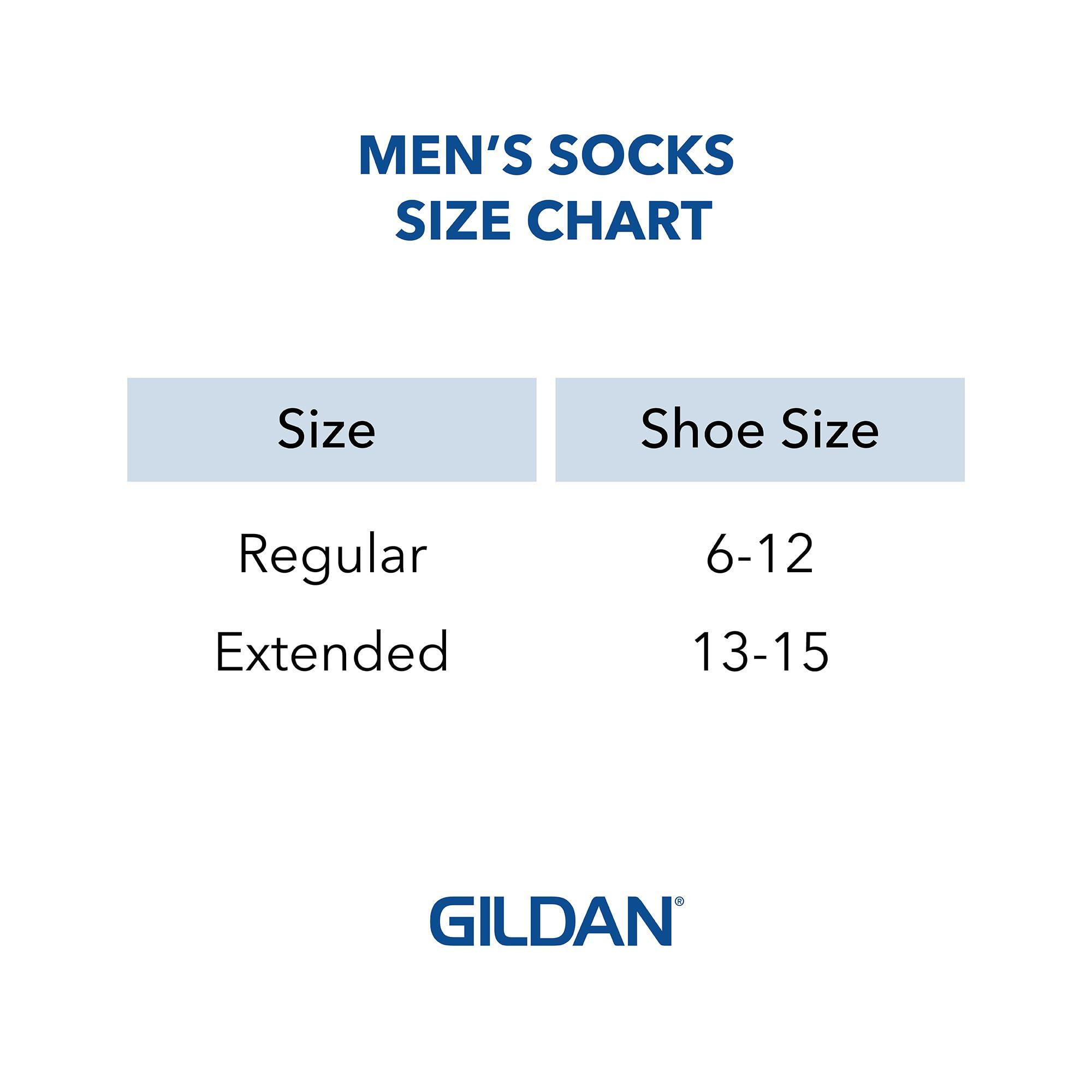 Gildan Men's Active Cotton Crew Socks, 10-pairs - Image 7