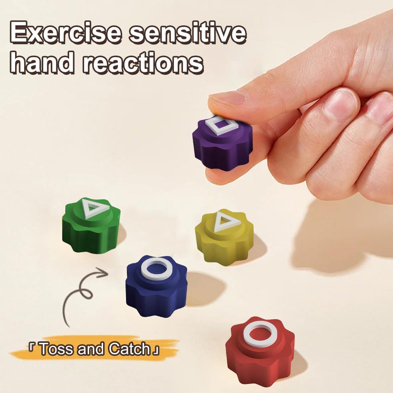 Gonggi Korean Game, Korean Traditional Play Game Set, Jebi chagi Gonggi Stone catching Biseokchigi Paeng-y DDAKJI Family Party Game Collections - Image 5