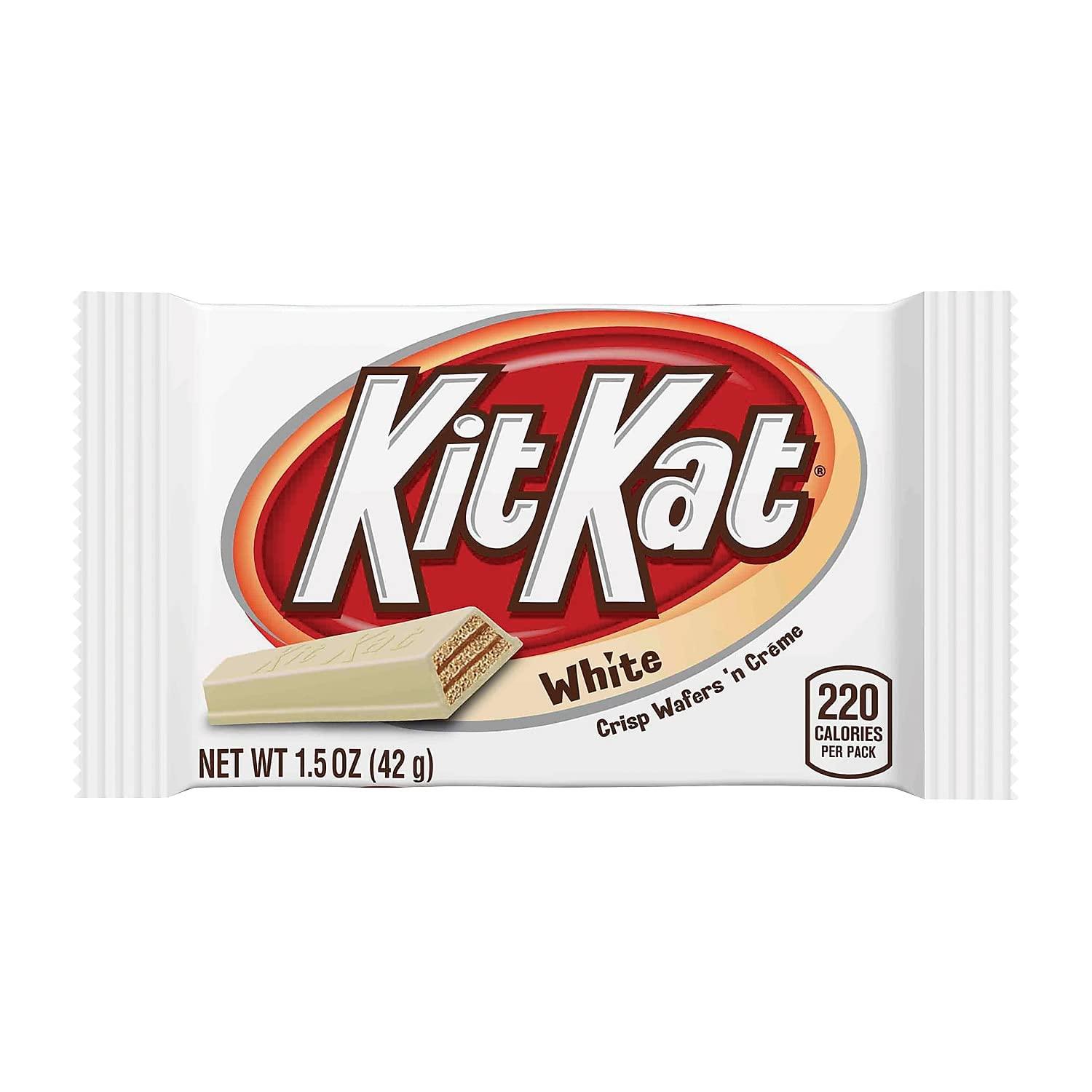 KIT KAT White Creme Wafer Candy Bars, 1.5 oz (24 Count) - Image 2