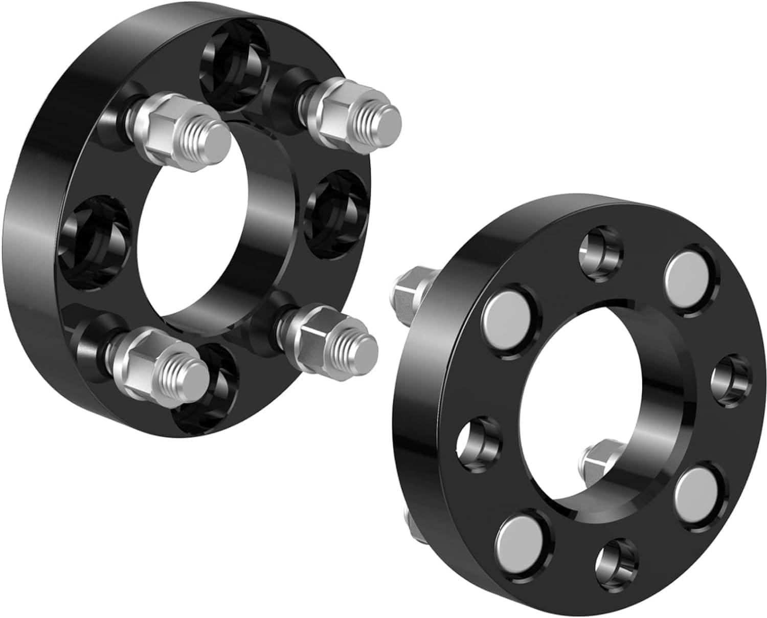 TROPOW 2 Pcs 4x4 to 4x4 Wheel Spacers/1 inch Golf Cart Wheel Spacers, fits EZ GO Fits EZGO Fits Club Car Golf Cart 25mm Overall Width