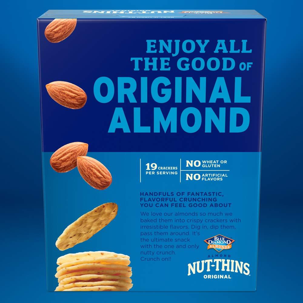Blue Diamond Almonds, Gluten Free Cracker Crisps, Original Almond Flavored perfect for Snacking and Healthy Options, 4.25 oz - Image 6