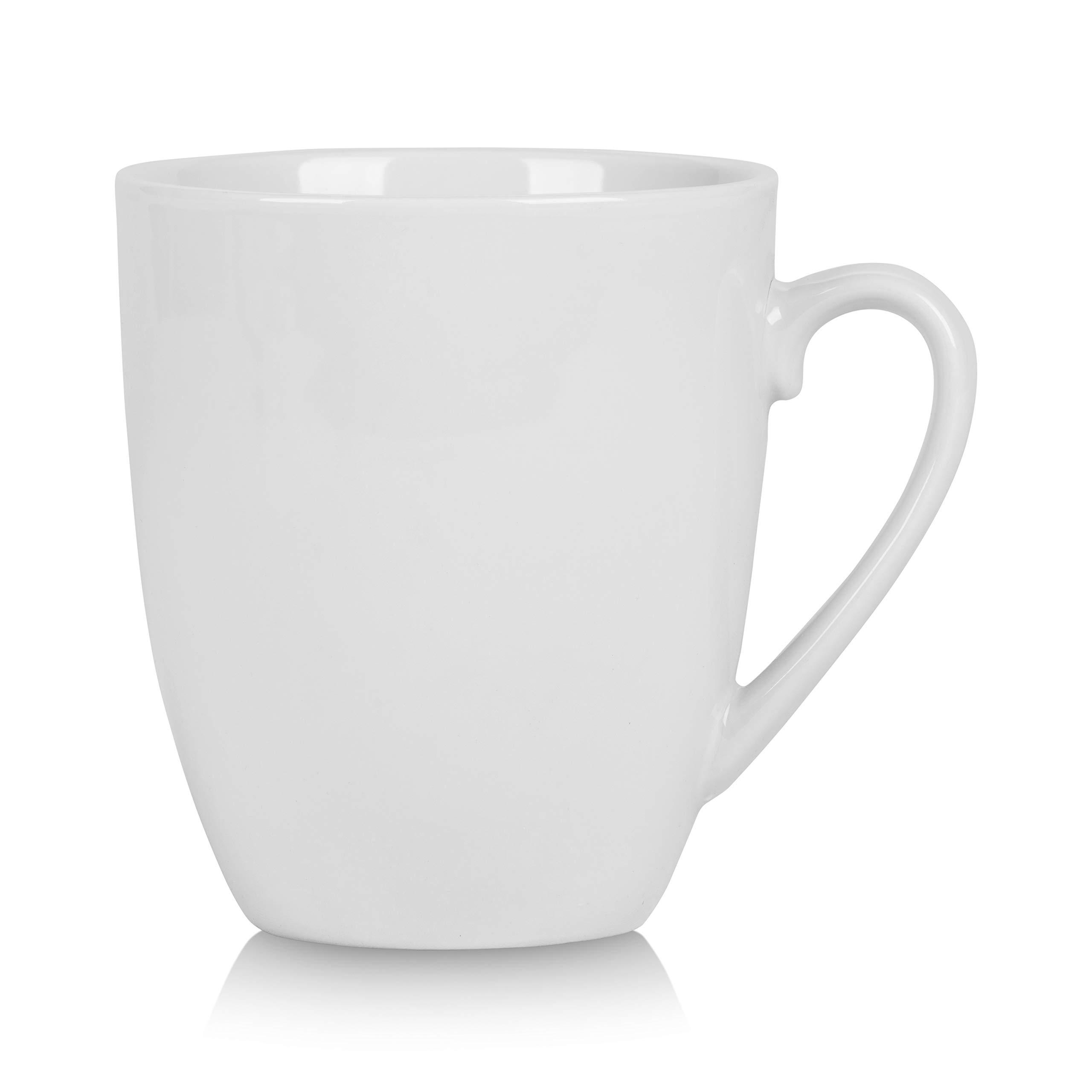 10 Strawberry Street Simply White 12 oz Mug, Set of 6 - Image 3