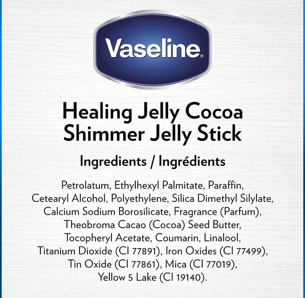 Vaseline Cocoa Shimmer Jelly Stick – Non-Greasy Moisturizer for Glowing Skin, Face & Body Lotion, Travel-Size, 1.4 Oz Ea, Pack of 3. - Image 9