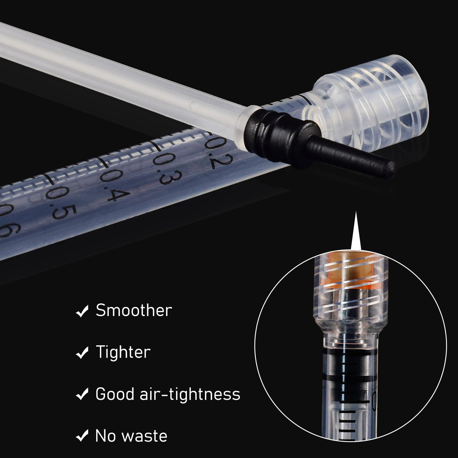 Disposable 1ml syringe with 25G 1inch Lab Supplies, Individually Packaged 50Pack - Image 3