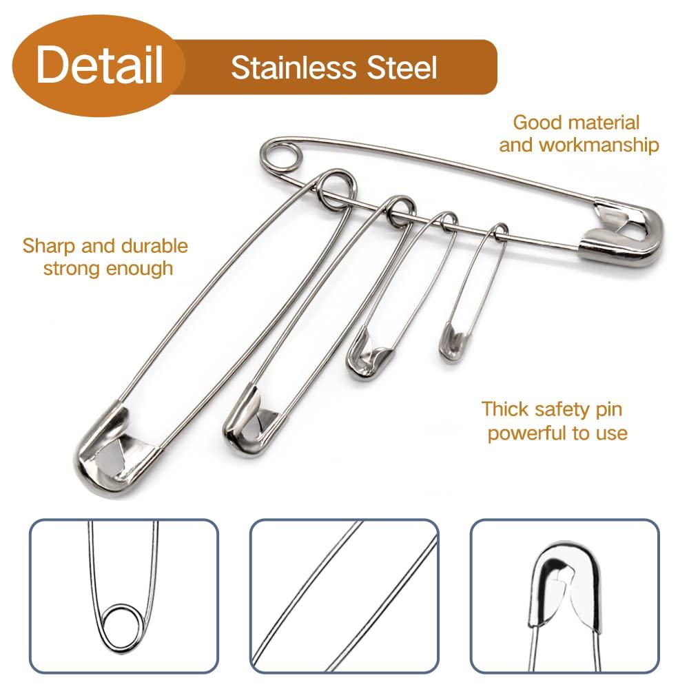Tkiaea 3 Inches Large Safety Pins, Pack of 50, Big Heavy Duty Safety Pins for Brooch Making, Blankets, Crafts, Cloth Curtain (SP) - Image 4