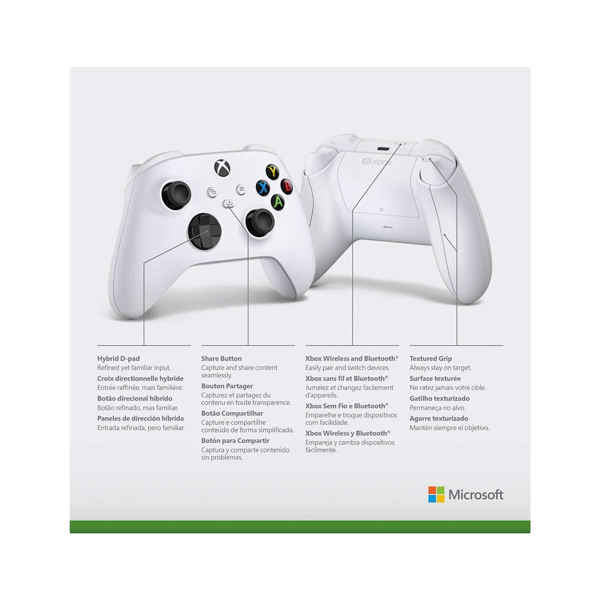Microsoft Xbox Series S or X Wireless Controller Robot White plus VGSION battery - Image 4
