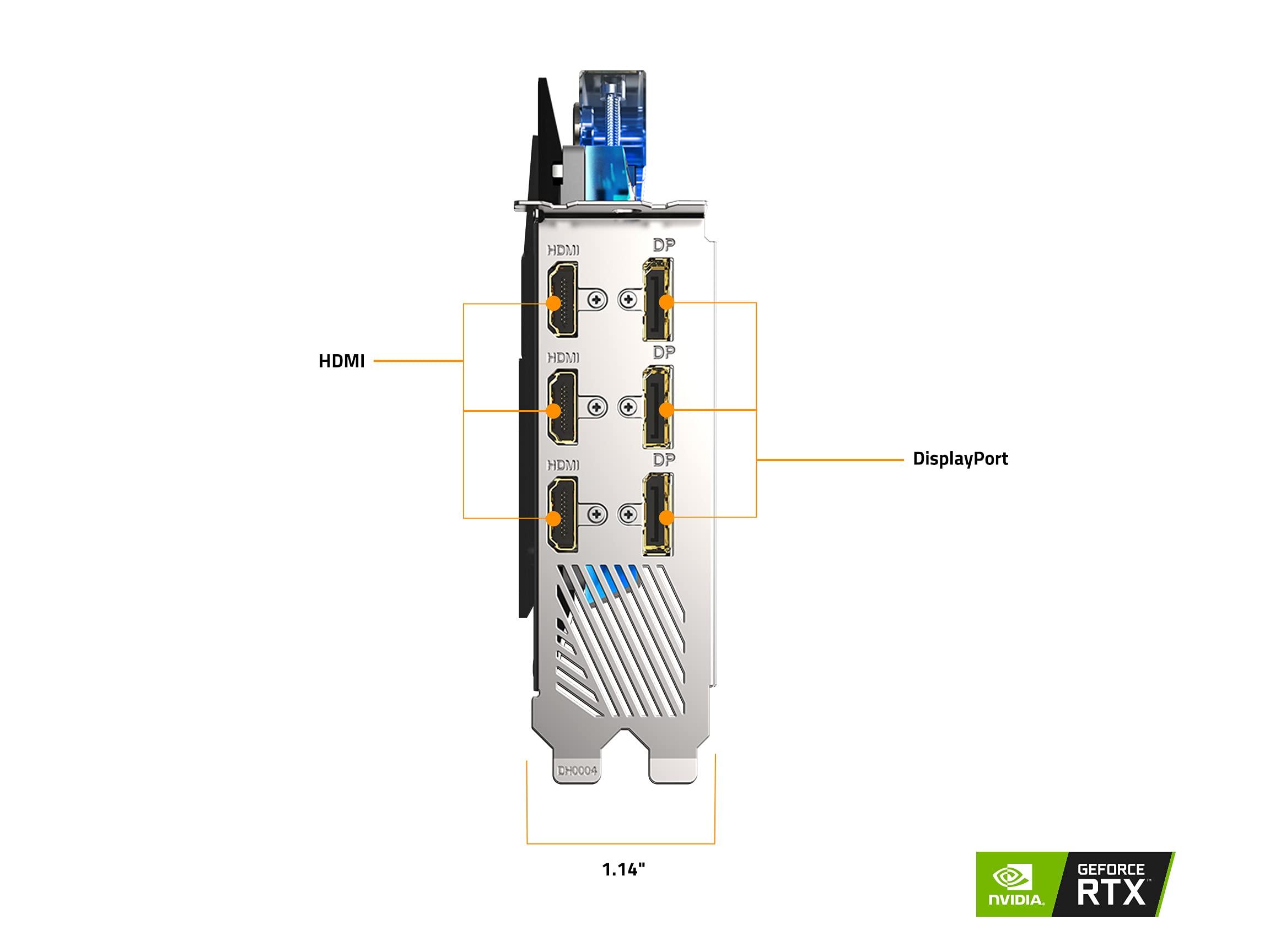 GIGABYTE AORUS GeForce RTX 3080 Xtreme WATERFORCE WB 10G (REV 2.0) Graphics Card, Water Block Cooling System, LHR, 10GB 320-bit GDDR6X, GV-N3080AORUSX WB-10GD REV2.0 Video Card - Image 11