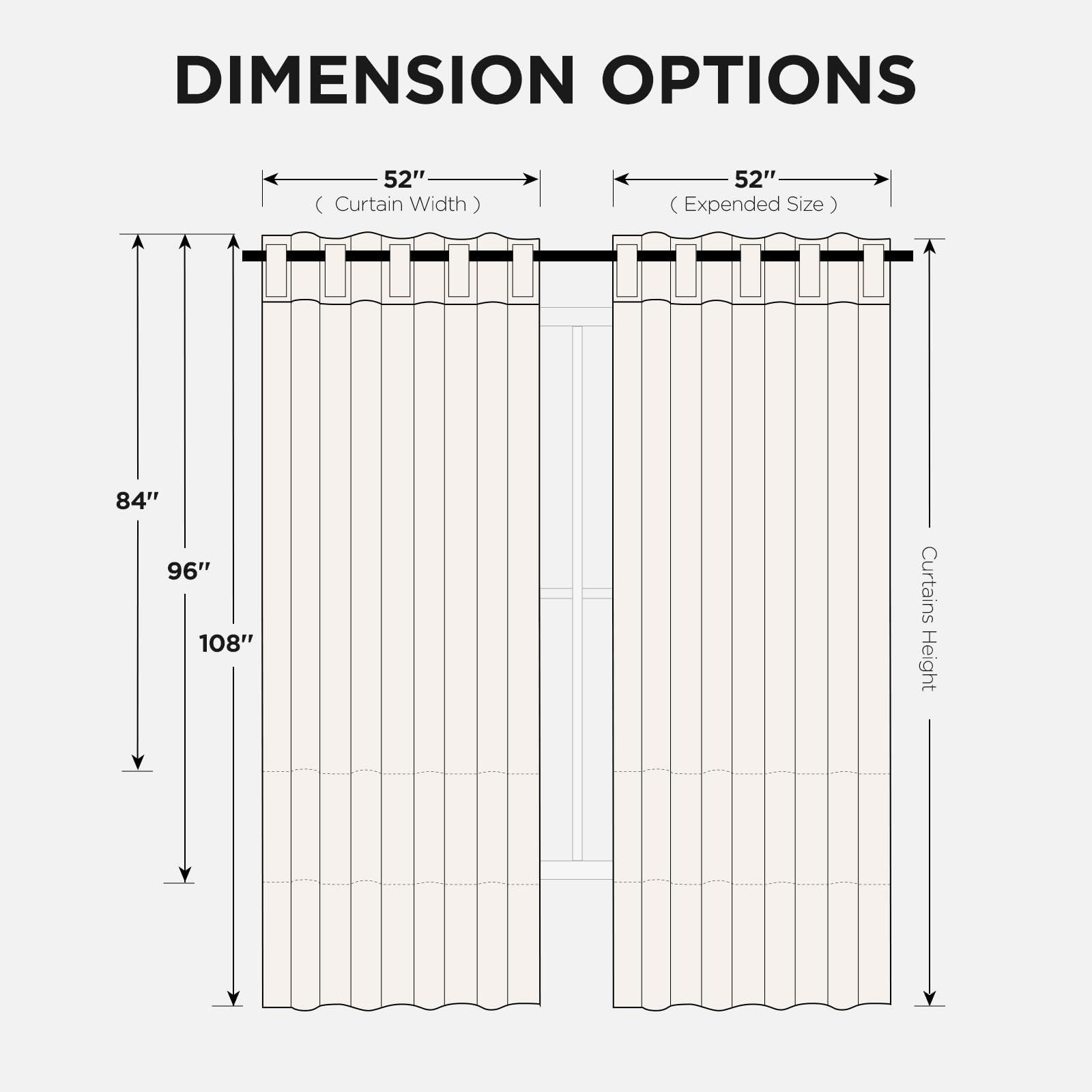 Joydeco Black Blackout Curtains 84 Inch Length 2 Panels Set, Thermal Insulated Privacy Curtains for Bedroom, Room Darkening Drapes for Living Room Window (W52 x L84 Inch, Black) - Image 2