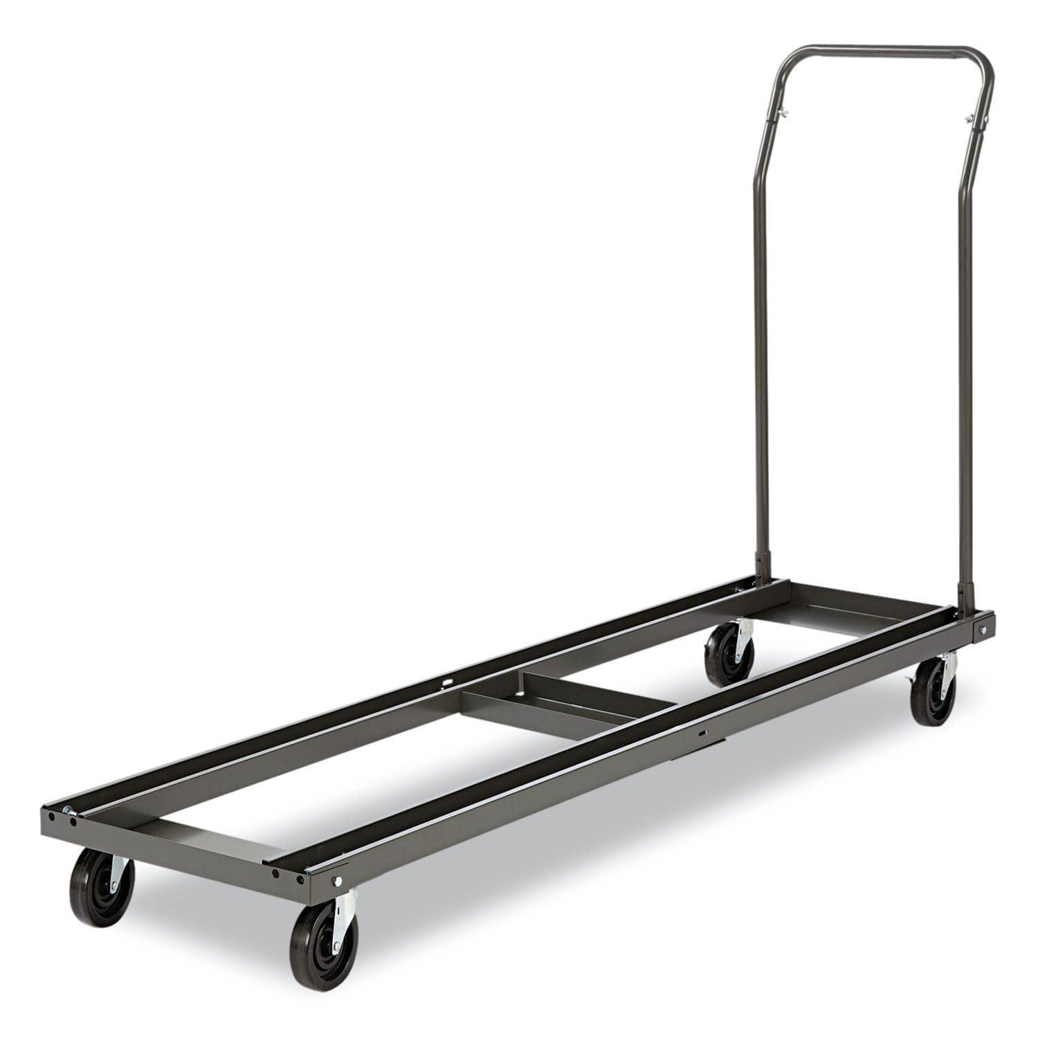 Alera Chair and Table Cart, 20-3/4w x 50-5/8d to 75-3/8d, Black - Image 9