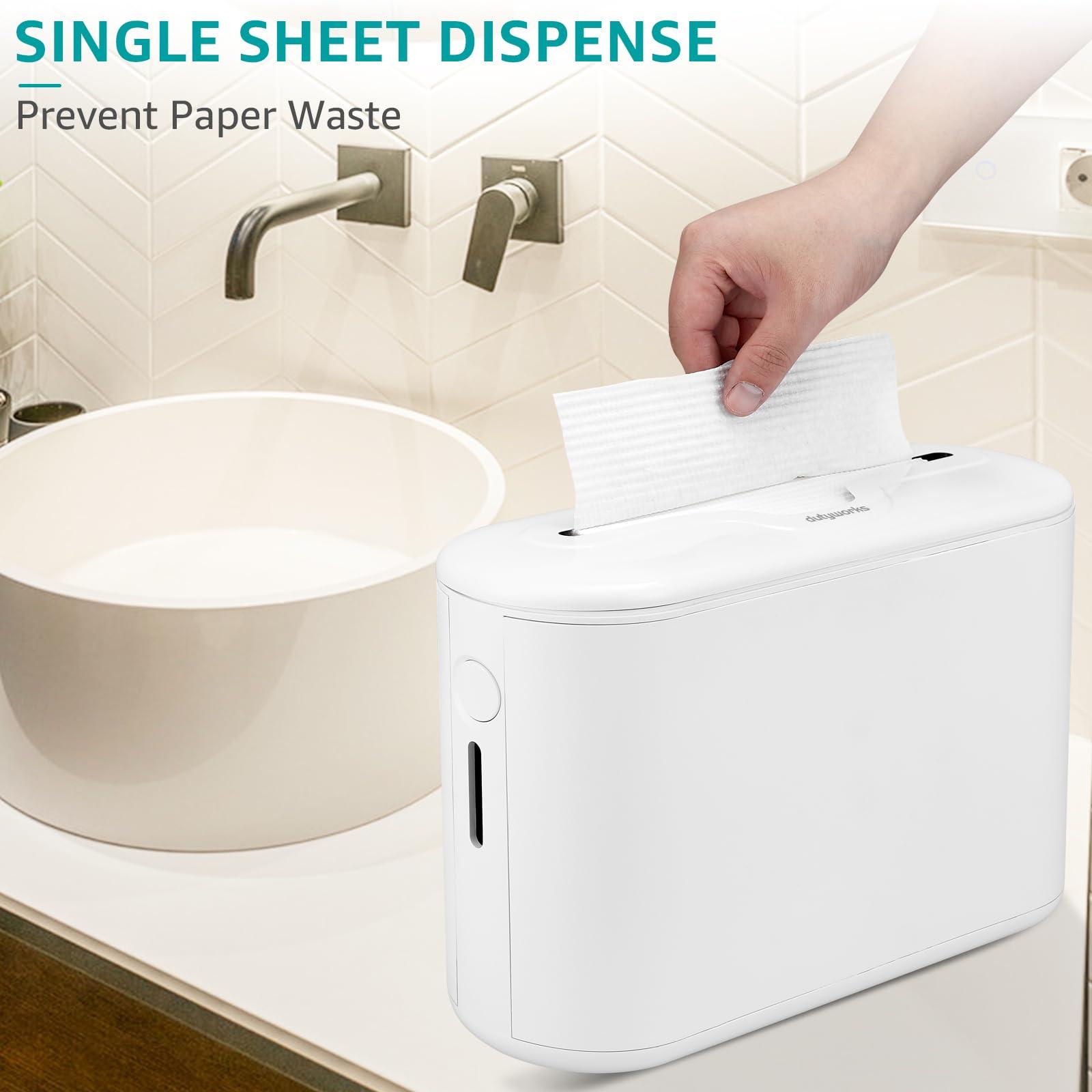 Multifold Paper Towel Dispenser Countertop, Commercial Hand Towel Dispenser for Bathroom Kitchen Home, Trifold/C Fold/Z Fold Napkin Dispenser, Abs Plastic - Non-Slip, White - Image 6