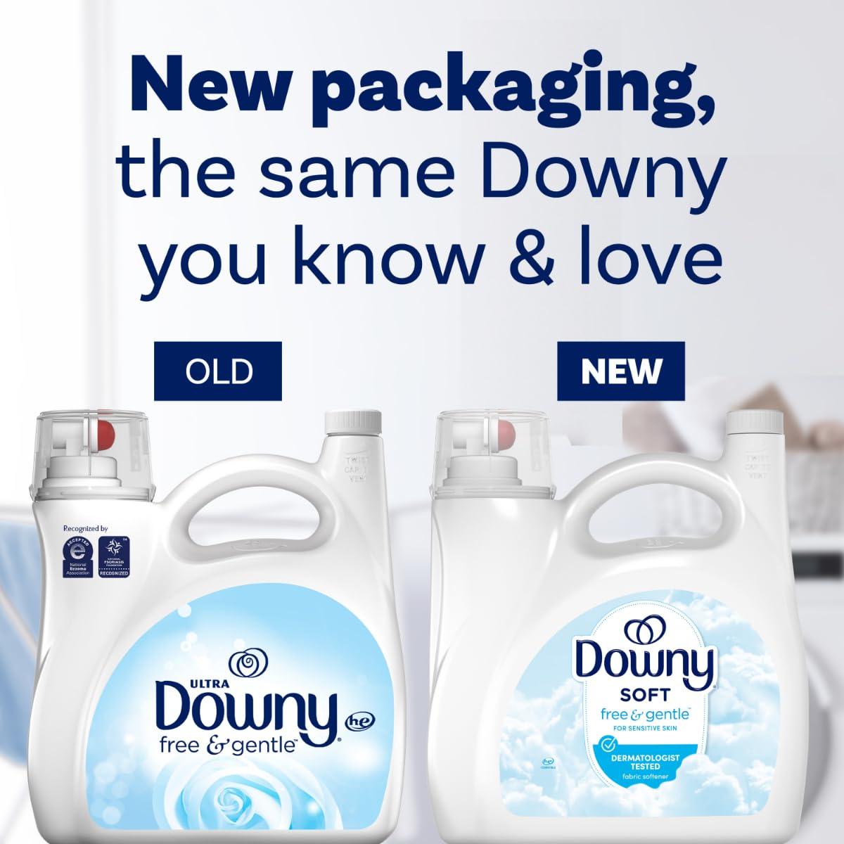 Downy Free & Gentle Fabric Softener, Fabric Conditioner, Hypoallergenic, 190 Loads, 140 fl oz, Downy Fabric Softener, Liquid Fabric Softener - Image 9