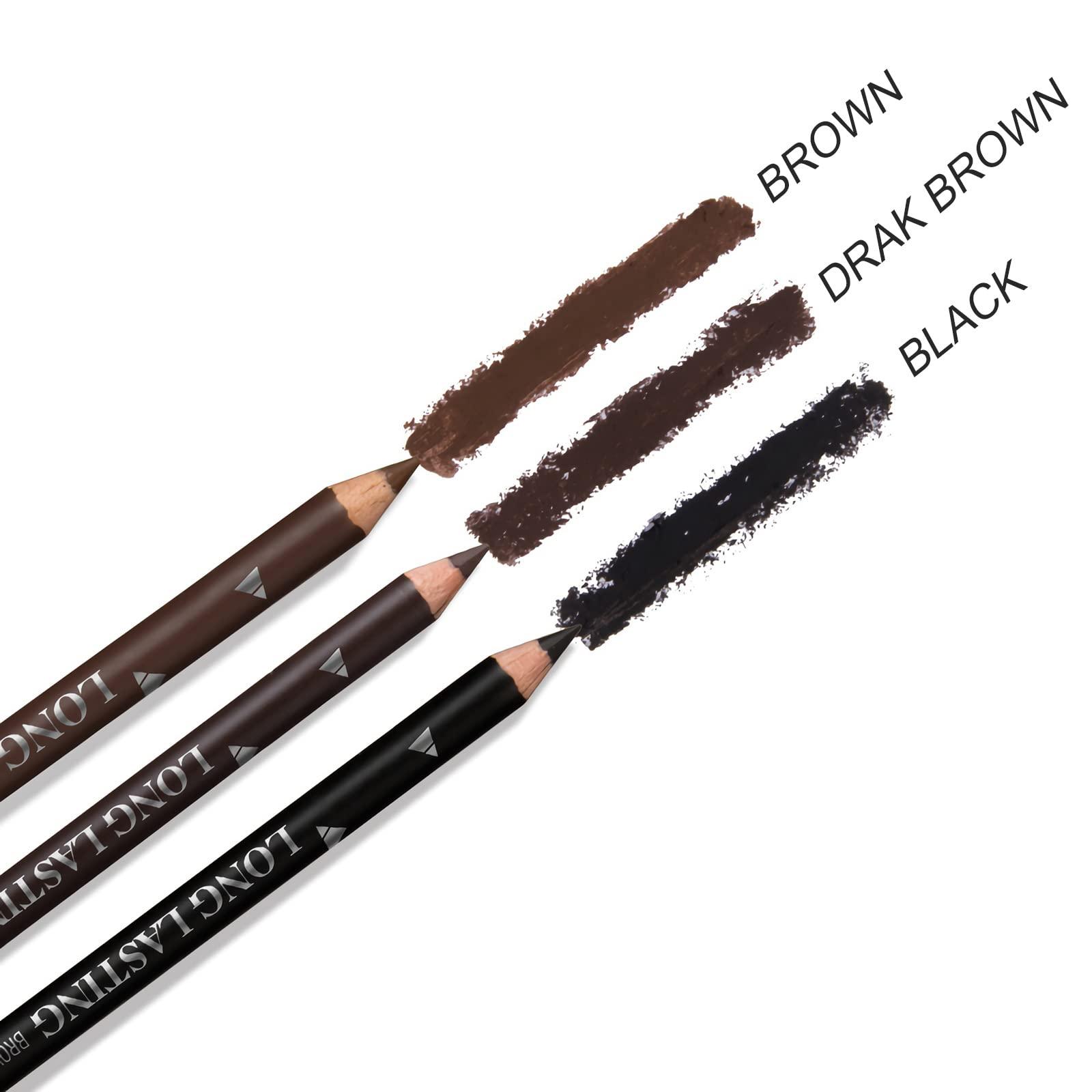 SUMEITANG 12 Pcs Dark Brown Eyebrow Pencils for Women, Multi-purpose Waterproof Eye Brow Pencil for Professionals & Beginners Eyeliner or Brow Marking and filling Create a Vibrant Eye Makeup Look - Image 7