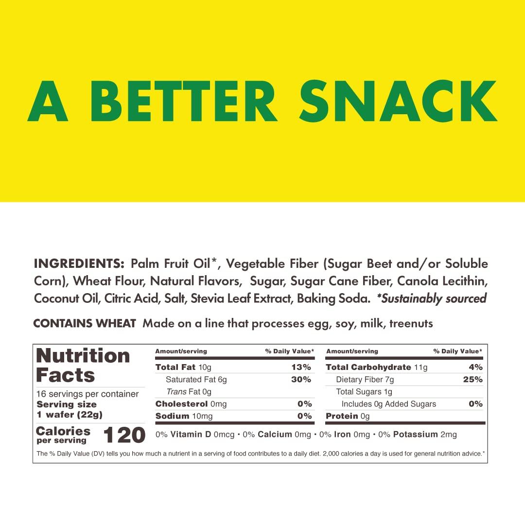 Rip Van Wafels Lemon Cookies, 16 Count, 1g Sugar, 4g Carbs, Vegan, Keto Friendly, Low Calorie, 0g Trans Fat, 120 Calories, 6g Fiber - Image 2