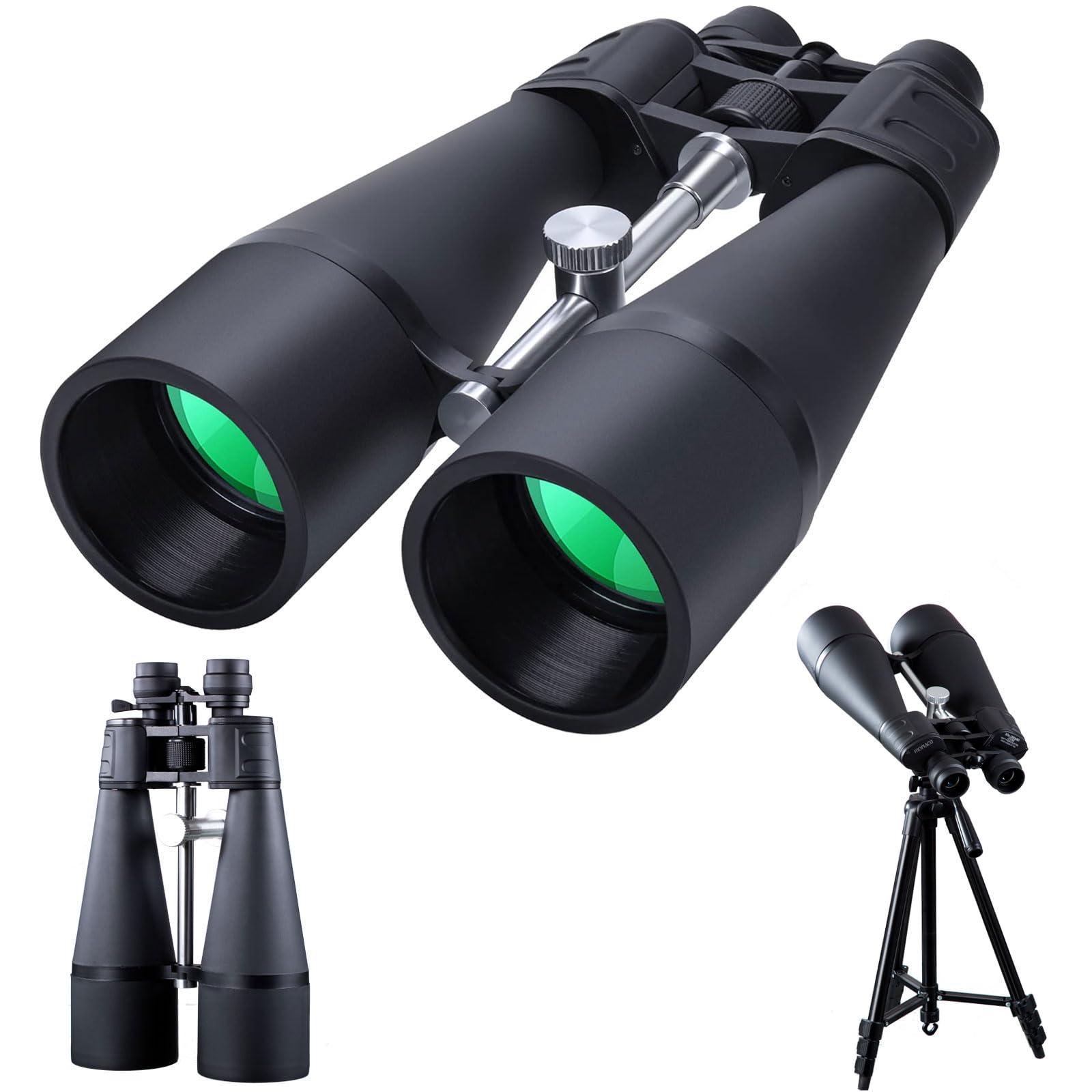 30-260X80 High Power Binoculars for Adults, Outdoor Long Range Binoculars for Birdwatching Hunting Stargazing Travel with Tripod Adapter and Carrying Case (Black, 30-260X80)