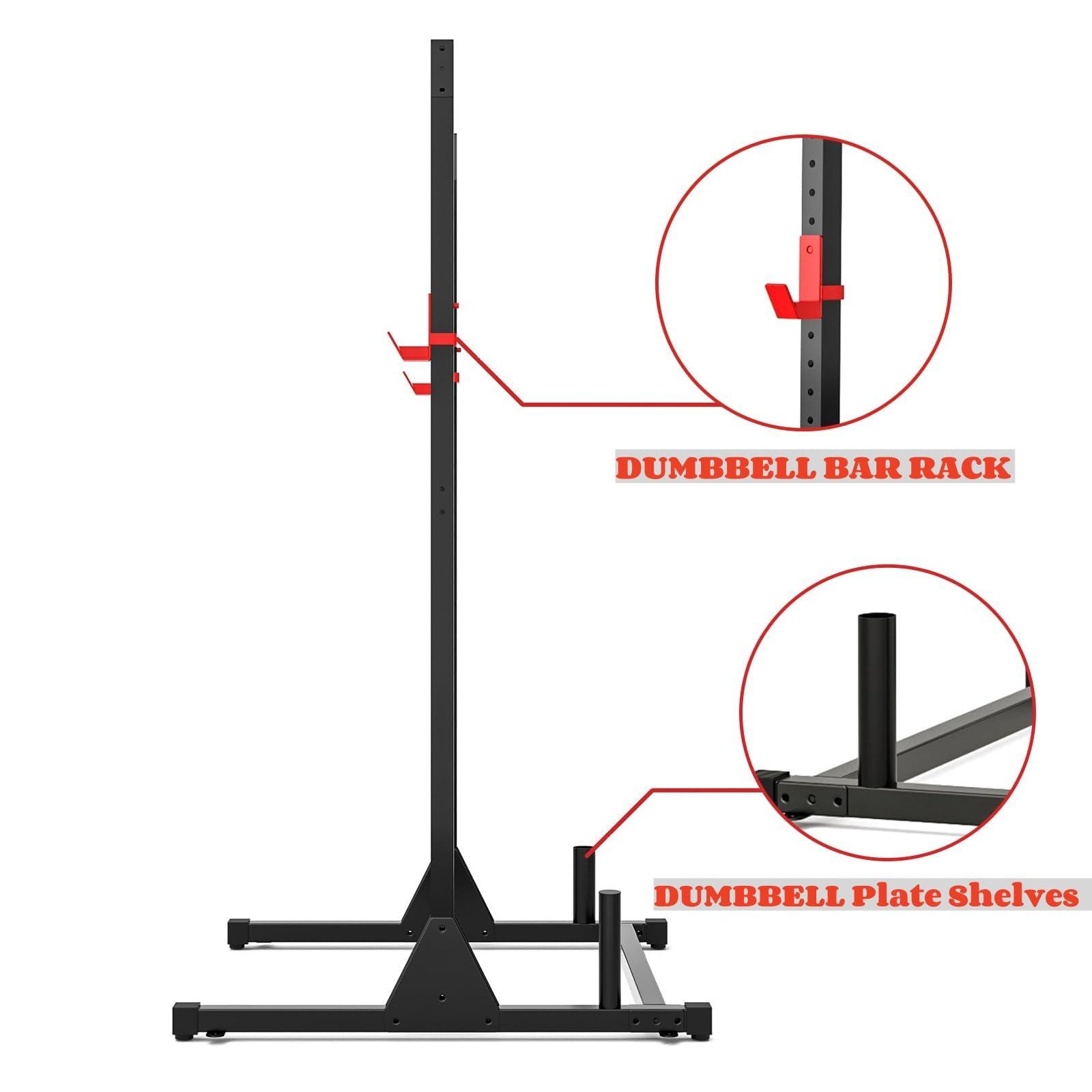 NAYSAYE Power Tower Dip Station, Multifunctional Strength Training Gym Equipment with Adjustable Height, Pull Up Bar Station with 500LBS Loading Capacity, Black - Image 4