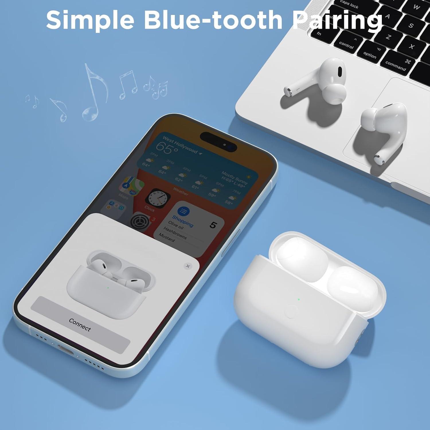 Wireless Charging Case for AirPods Pro 1st / 2nd Gen with Type-C Charging Port, Compatible with AirPod Pro 2nd Generation Replacement Case, with Blue-Tooth Sync Button, No Earbuds - Image 7