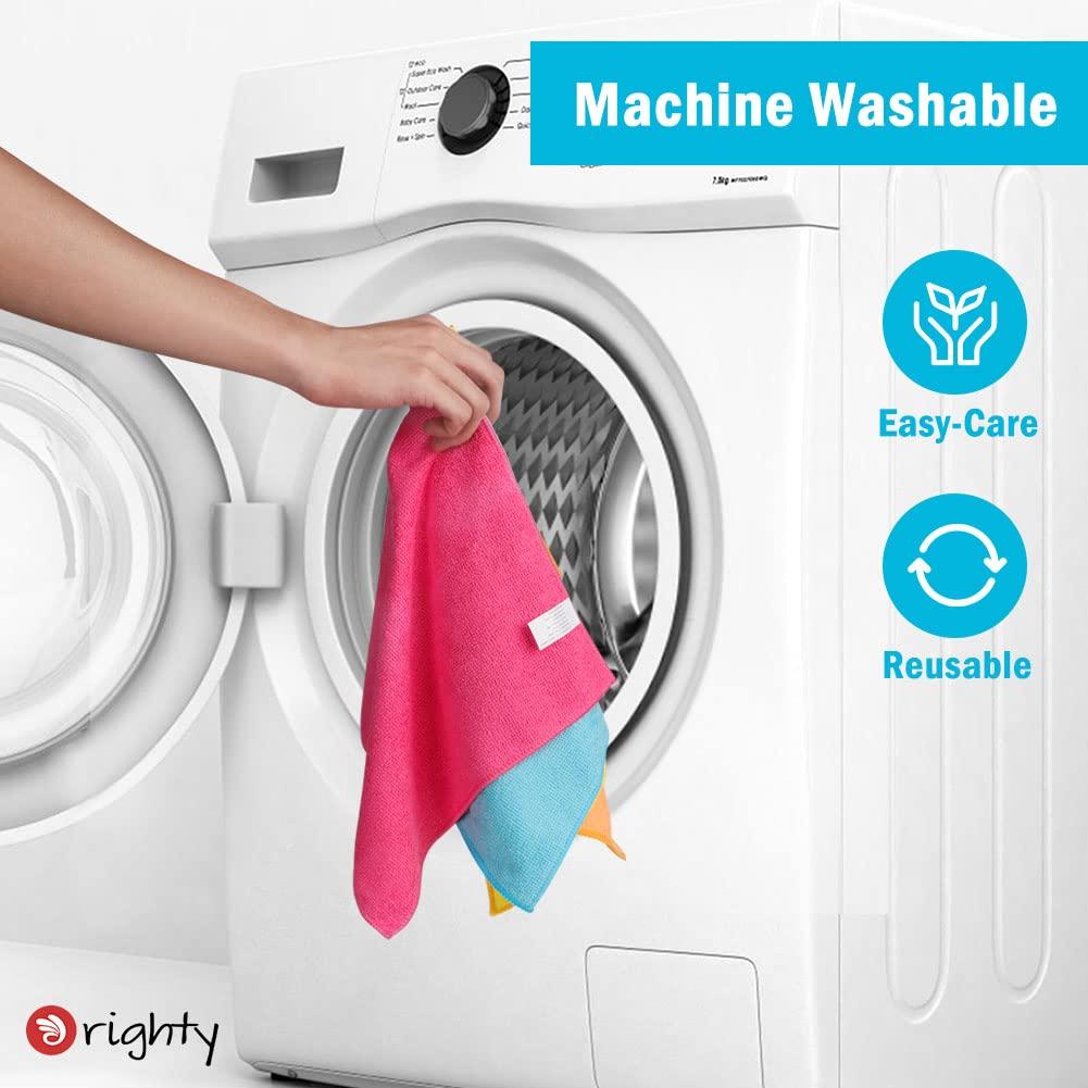 Orighty Microfiber Cleaning Cloth Pack of 12, Highly Absorbent Cleaning Supplies, Lint Free Cloths for Multiple-use, Powerful Dust Removal Clean Rags for House, Kitchen, Car Care(12x12 inch) - Image 7
