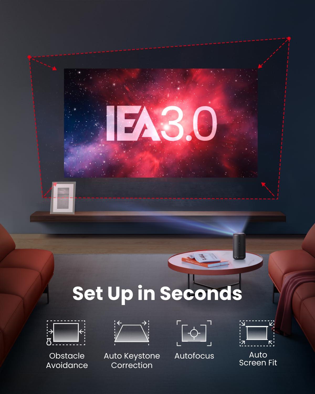 NEBULA Capsule 3 GTV Outdoor Projector, Netflix Officially Licensed, 1080P Smart Mini Projector with Wi-Fi, 2.5 hrs Battery, 120-Inch Display, Dolby Digital, Ultra Portable for Any Space - Image 5