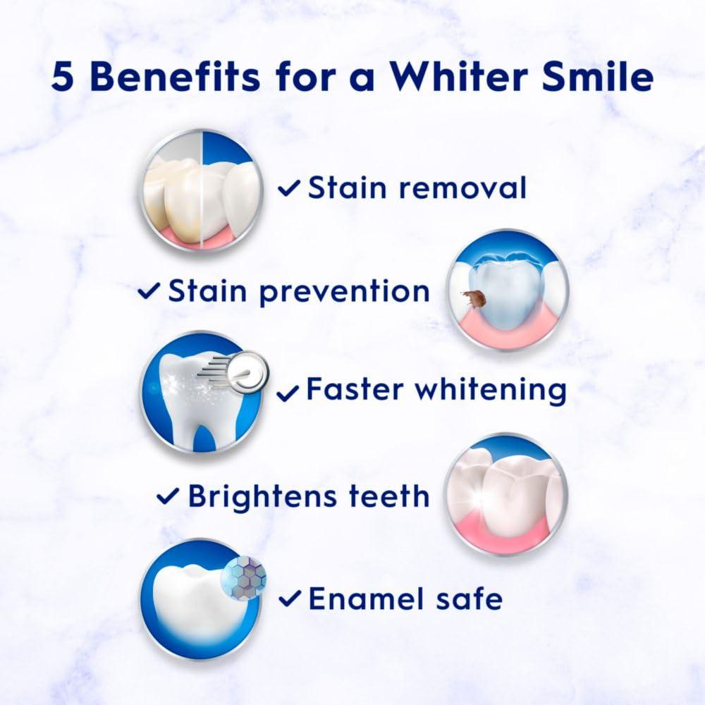 Crest 3D White Brilliance Luminous Purple Teeth Whitening Toothpaste, 4.6 oz Pack of 3, Anticavity Fluoride Toothpaste, Fights 100% More Surface Stains, 24 Hour Active Stain Prevention - Image 2