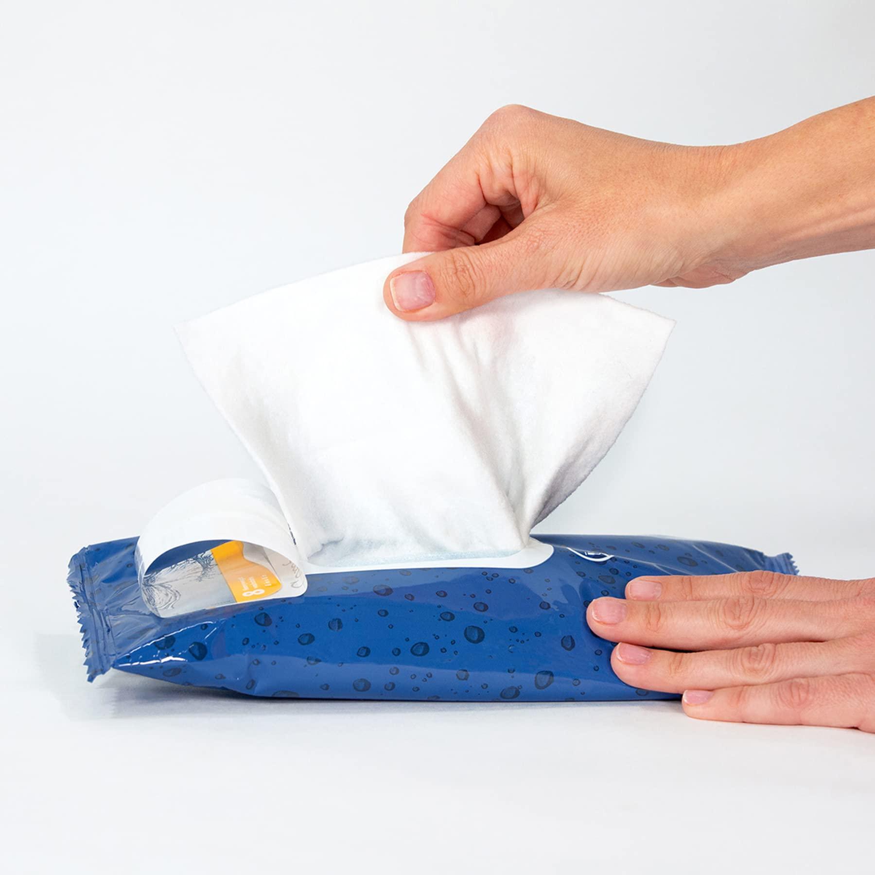 Comfort Bath® Cleansing Washcloths - 22 Packages, 176 Cloths - No Rinse Bathing Wipes, Ultra-Soft and Thick Heavyweight Cloth, Light Fragrance - Image 6