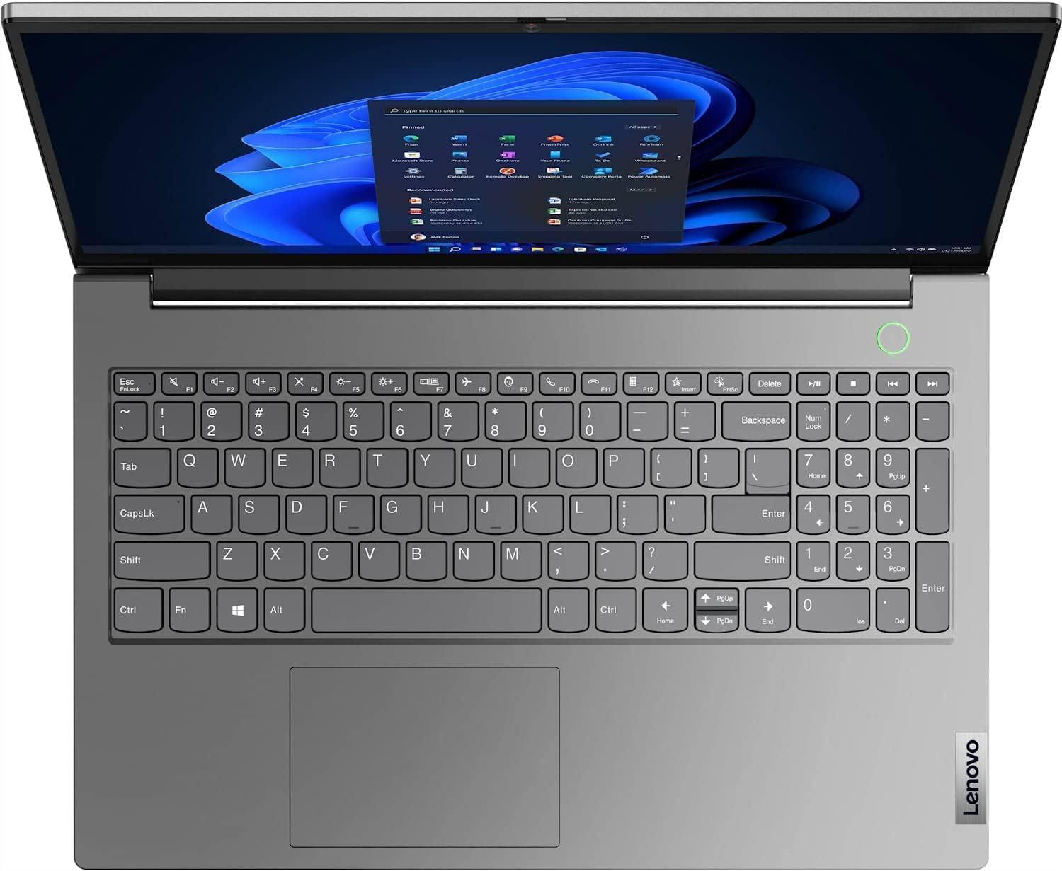 Lenovo ThinkBook 15 Gen 4 Business Laptop (15.6" FHD Anti-Glare, Intel 10-Core i7-1255U, 16GB RAM, 512GB SSD), 1080p Webcam, Fingerprint, IST SD Card, Thunderbolt 4, Ethernet, Win 11 Pro w/Copilot - Image 4
