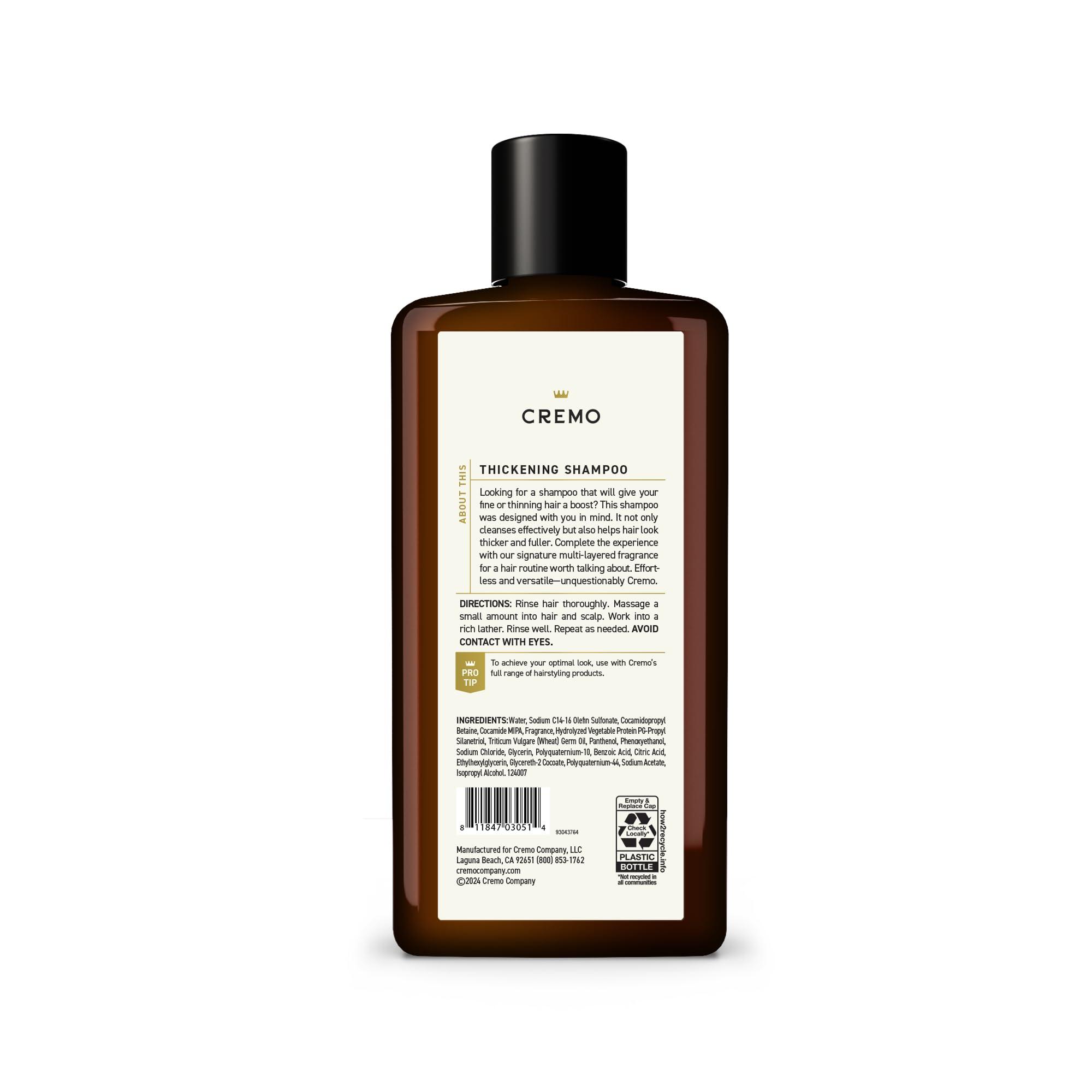 Cremo Juniper & Eucalyptus Barber Grade Thickening Shampoo, 16 Fl Oz - Image 7