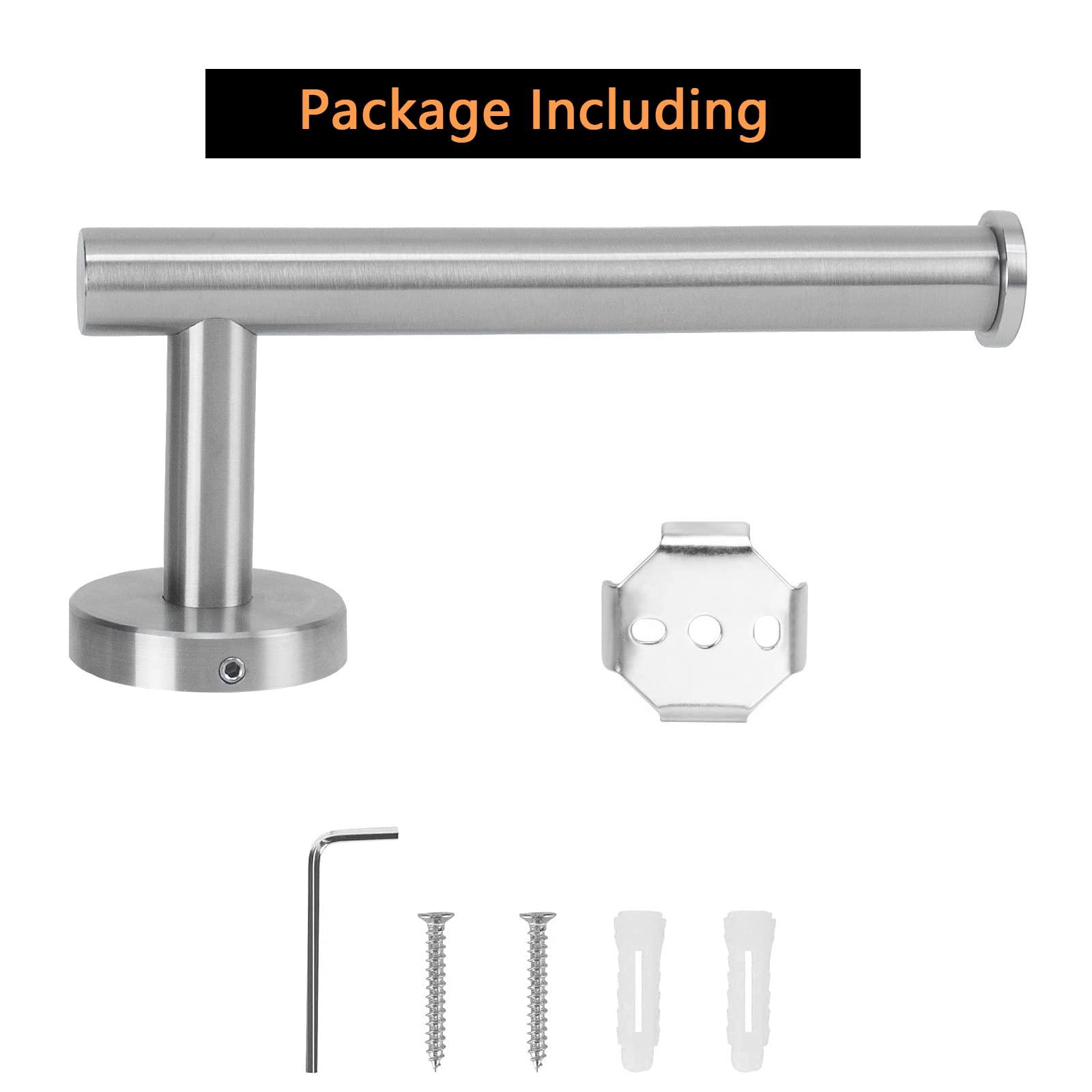 NearMoon Bathroom Toilet Paper Holder, Premium SUS304 Stainless Steel Rustproof Wall Mounted Toilet Roll Holder for Bathroom, Kitchen, Washroom (1 Pack, Brushed Nickel) - Image 7