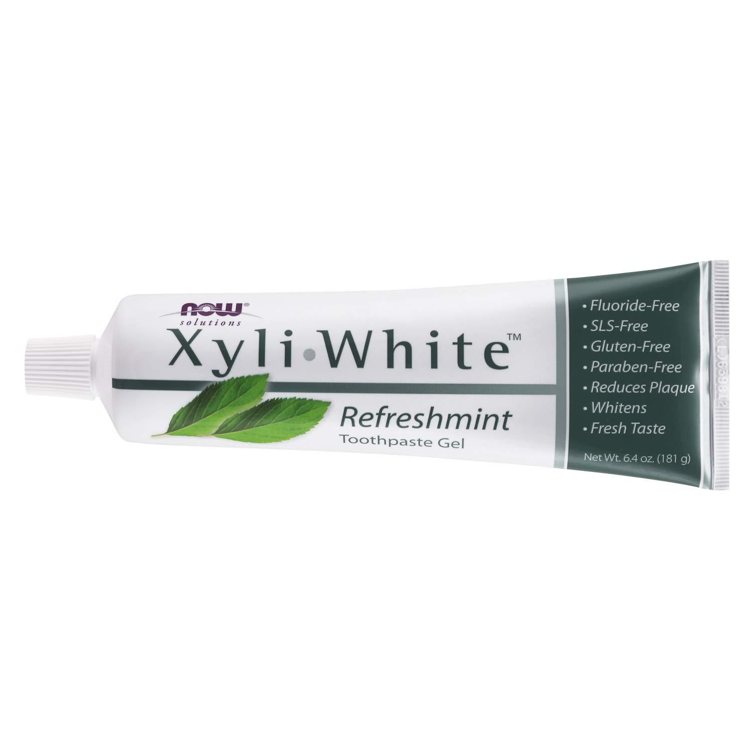 NOW Foods Solutions, Xyliwhite™ Toothpaste Gel, Refreshmint, Cleanses and Whitens, Fresh Taste, 6.4-Ounce - Image 3