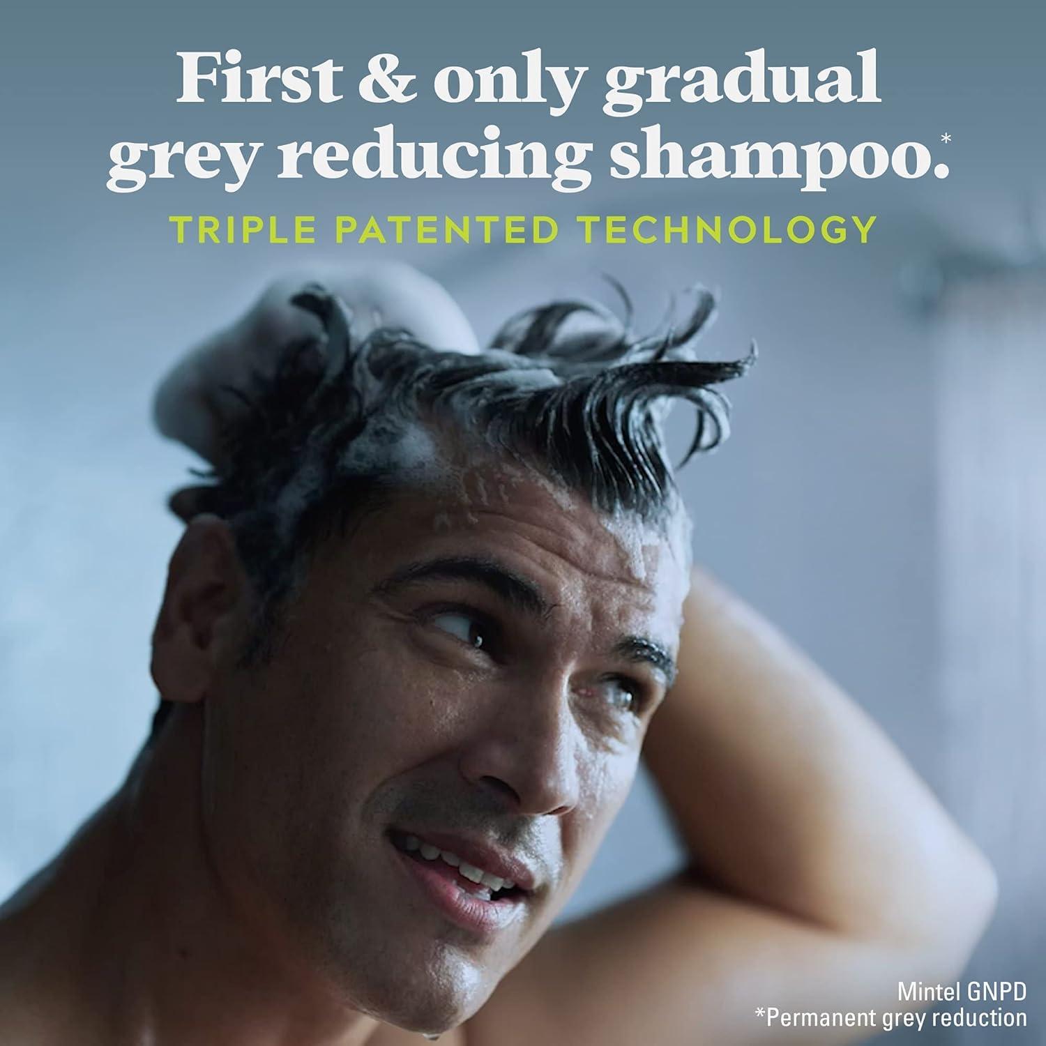 Just For Men Control GX Grey Reducing Shampoo, Gradual Hair Color with Keratin for Stronger Thicker and Healthier Looking Hair, 4 Fl Oz - Pack of 1 (Packaging May Vary) - Image 5
