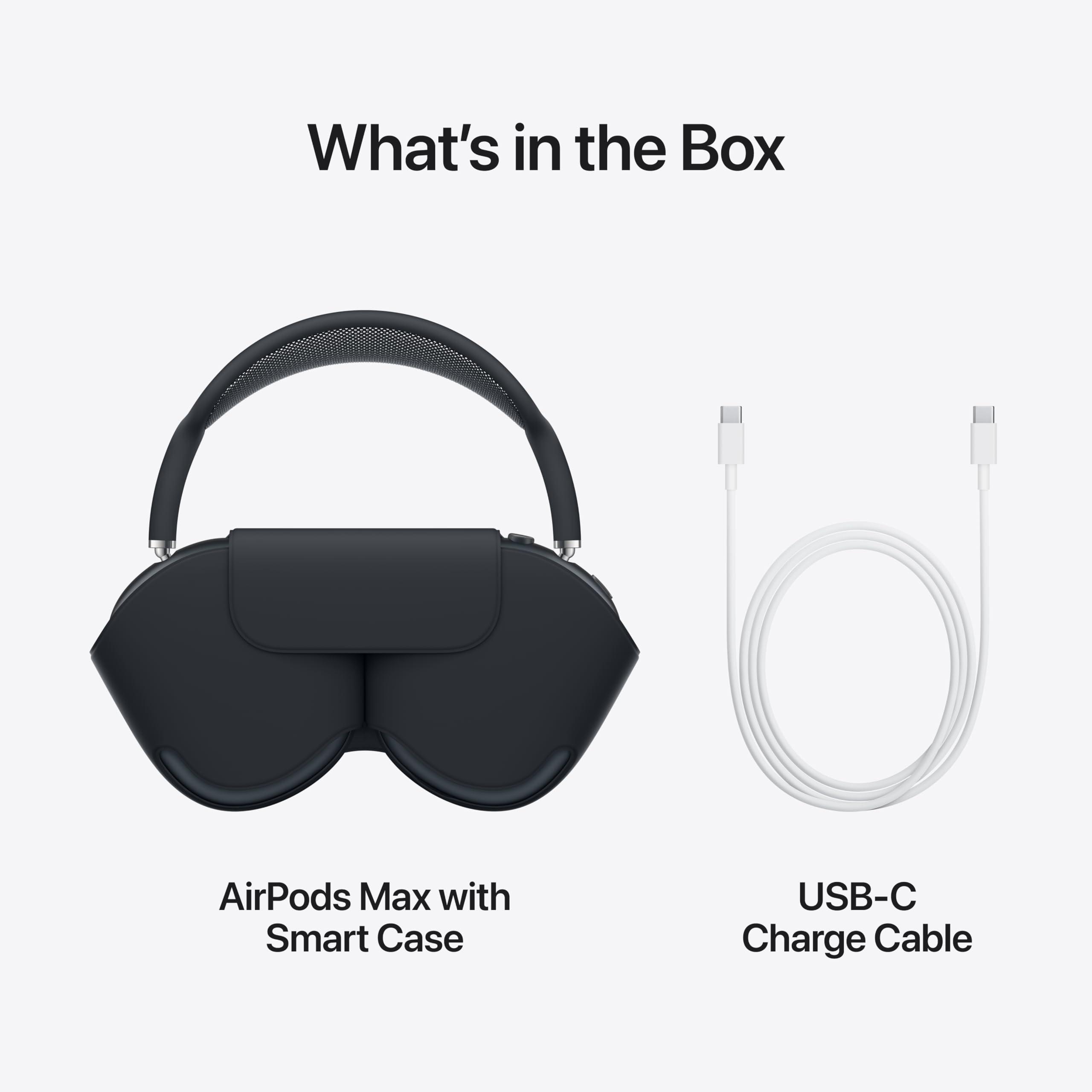 Apple AirPods Max Wireless Over-Ear Headphones, Pro-Level Active Noise Cancellation, Transparency Mode, Personalized Spatial Audio, USB-C Charging, Bluetooth Headphones for iPhone - Blue - Image 6