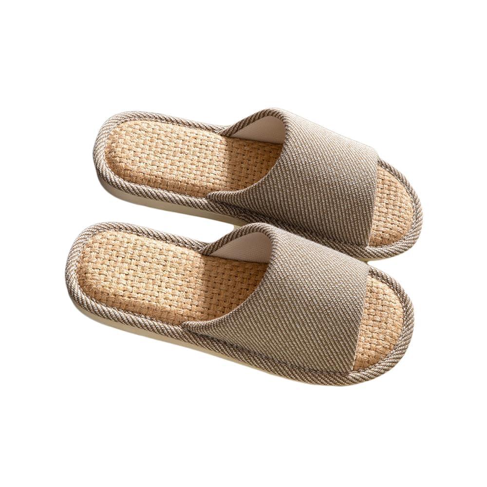 AioTio Linen Slippers - Indoor Summer Silent Slippers For Women And Men