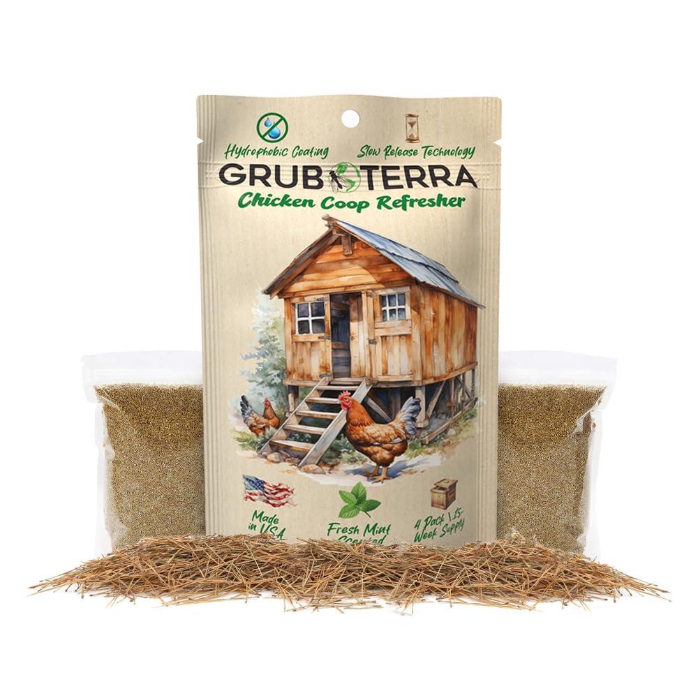 GrubTerra Coop Refresher Odor Freshener for Chicken Pen, Suitable for Chicken Waterer and Chicken Feeder, Smell Control Solution for Clean and Fresh Chicken Living Environment - Image 2