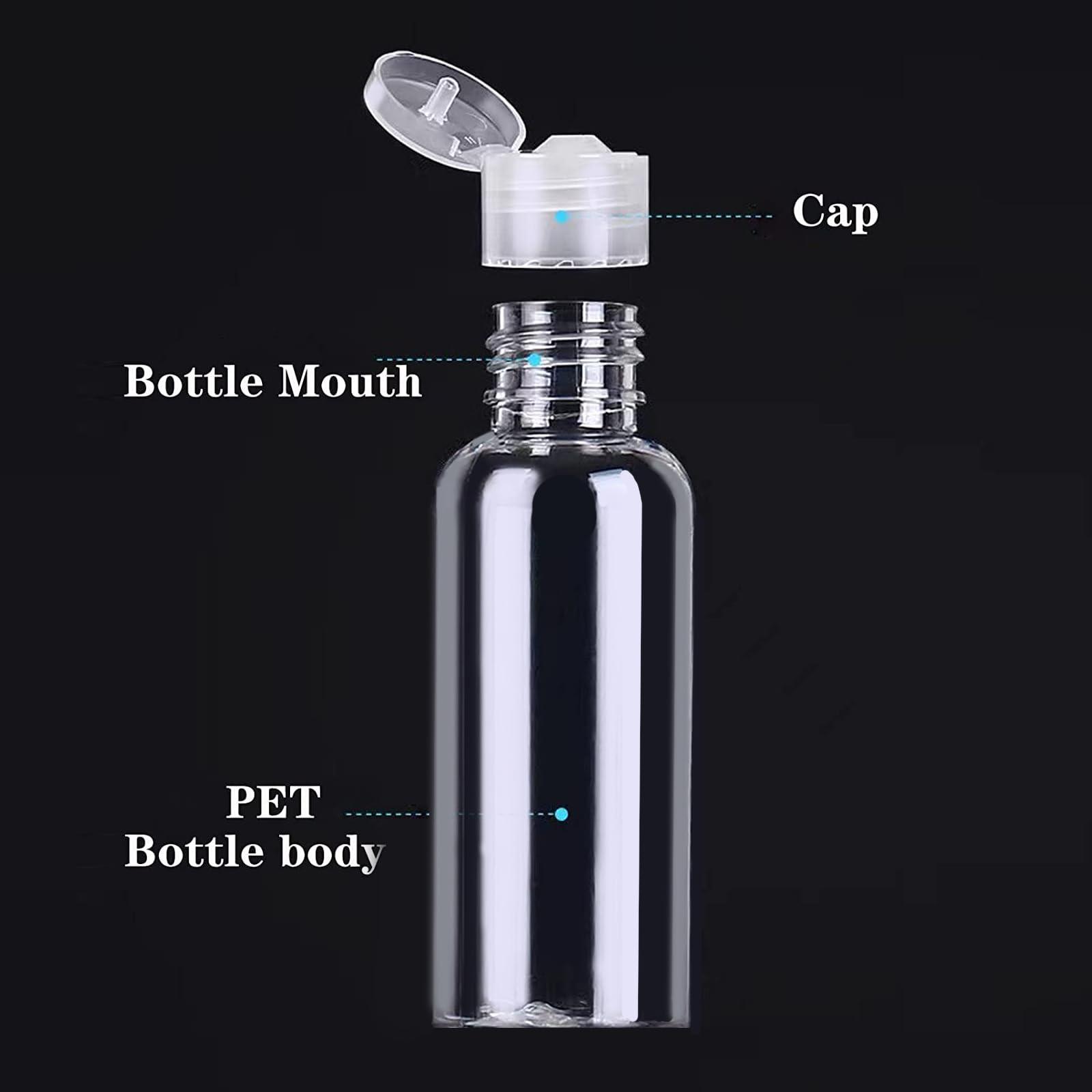 DNSEN 5 Pack 3.4oz Empty Plastic Travel Bottles for Toiletries TSA Approved Leak Proof Squeezable Travel Size Containers Travel Essentials Accessories, clear - Image 4