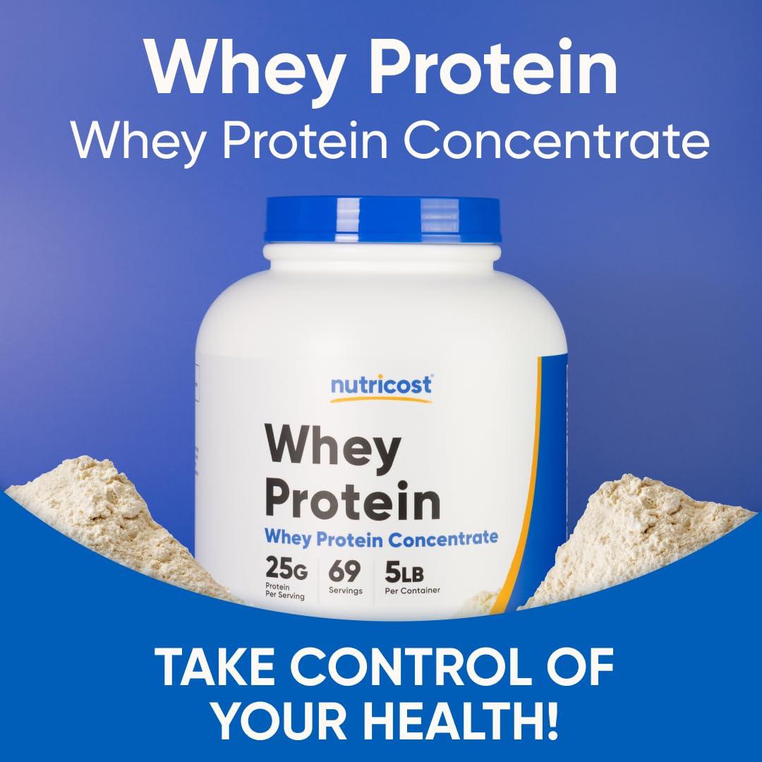 Nutricost Whey Protein Powder, Unflavored, 5 pounds - from Whey Protein Concentrate - Image 5
