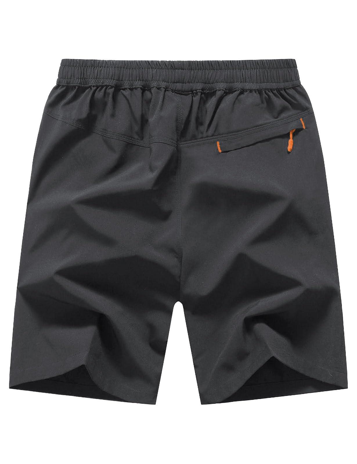 TBMPOY Men's 7" / 9" Running Hiking Shorts Quick Dry Athletic Gym Outdoor Sports Short 3 Zipper Pockets - Image 2