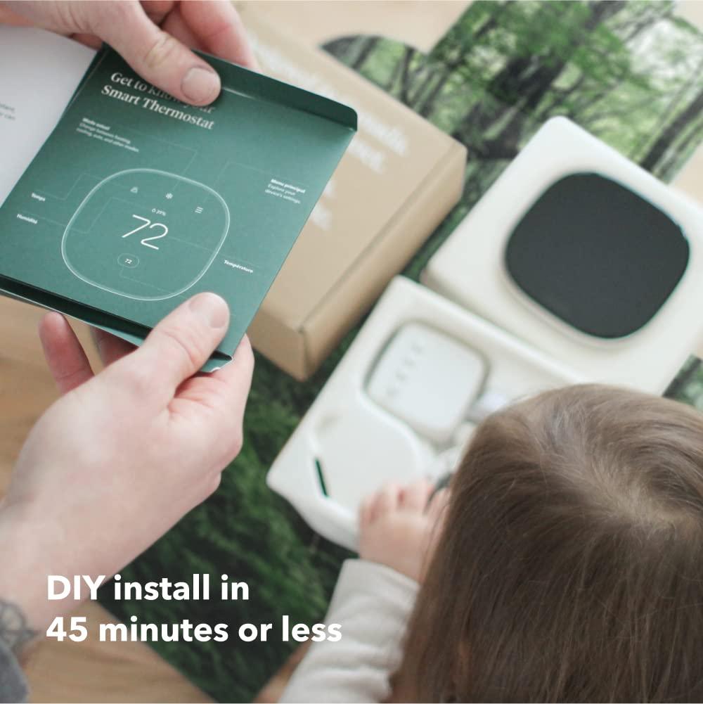 ecobee Smart Thermostat Enhanced - Programmable Wifi Thermostat - Works with Siri, Alexa, Google Assistant - Energy Star Certified - Smart Home - Image 2