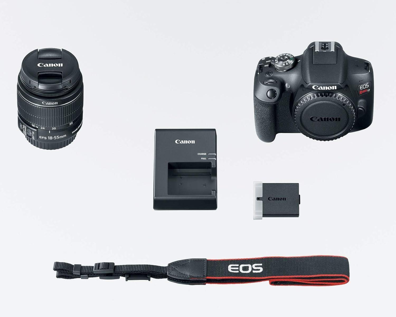 Canon EOS Rebel T7 DSLR Camera with 18-55mm Lens (Black) - Image 6