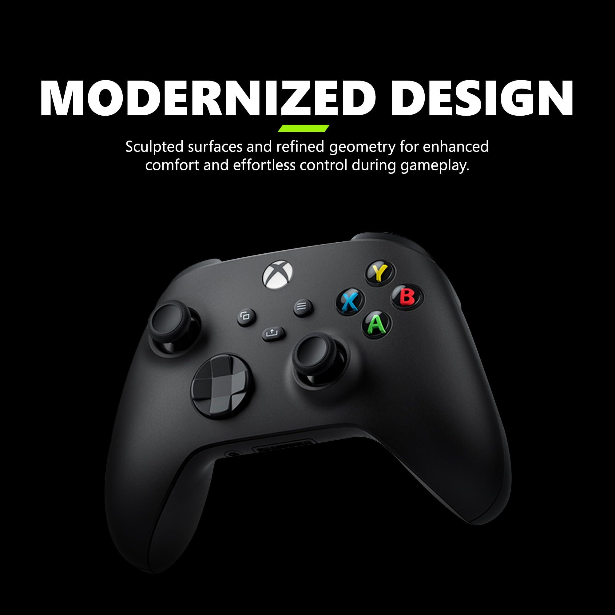 Xbox Core Wireless Gaming Controller – Carbon Black Series X|S, One, Windows PC, Android, and iOS - Image 3